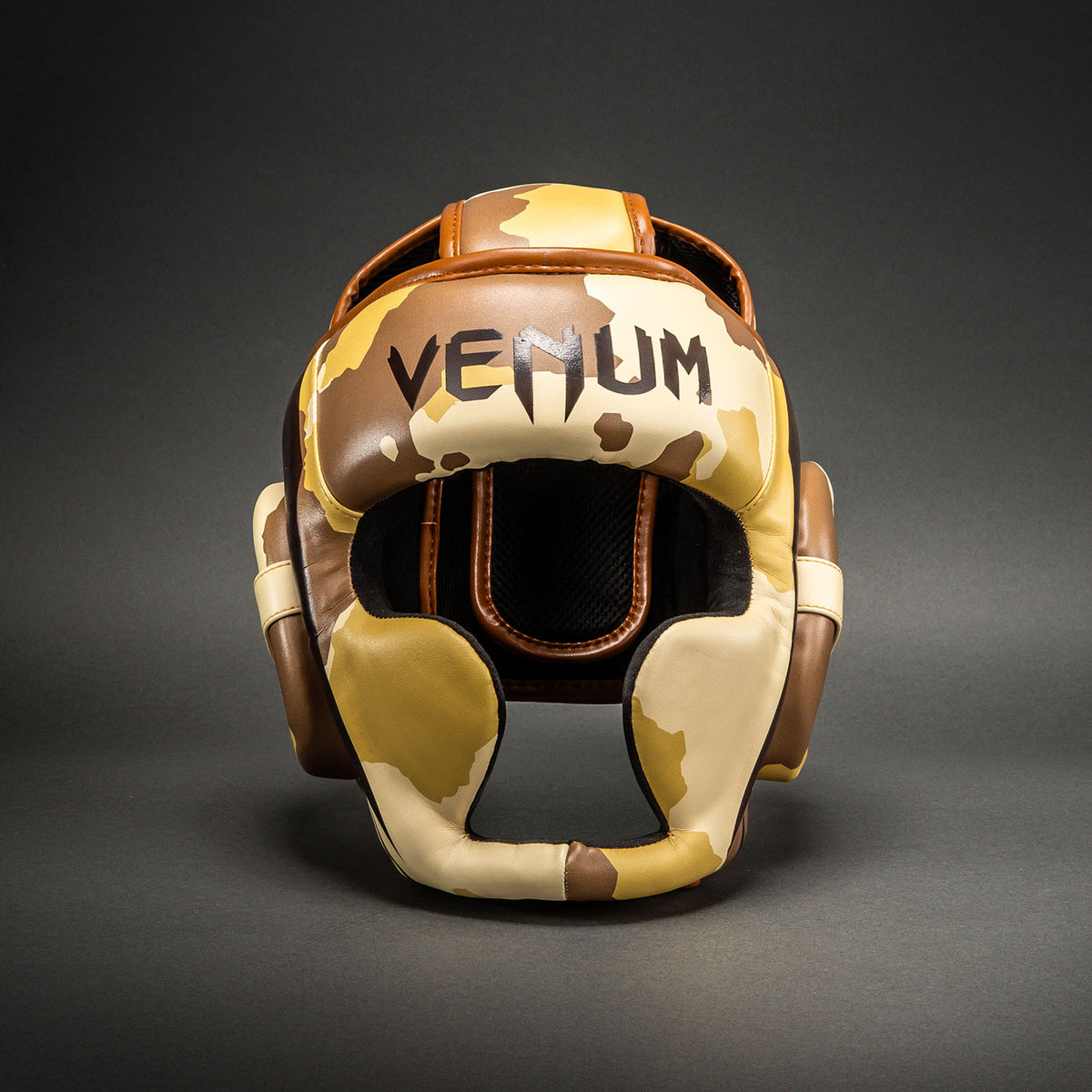 Защитный шлем Venum Elite Camo – Светло-бежевый/Коричневый