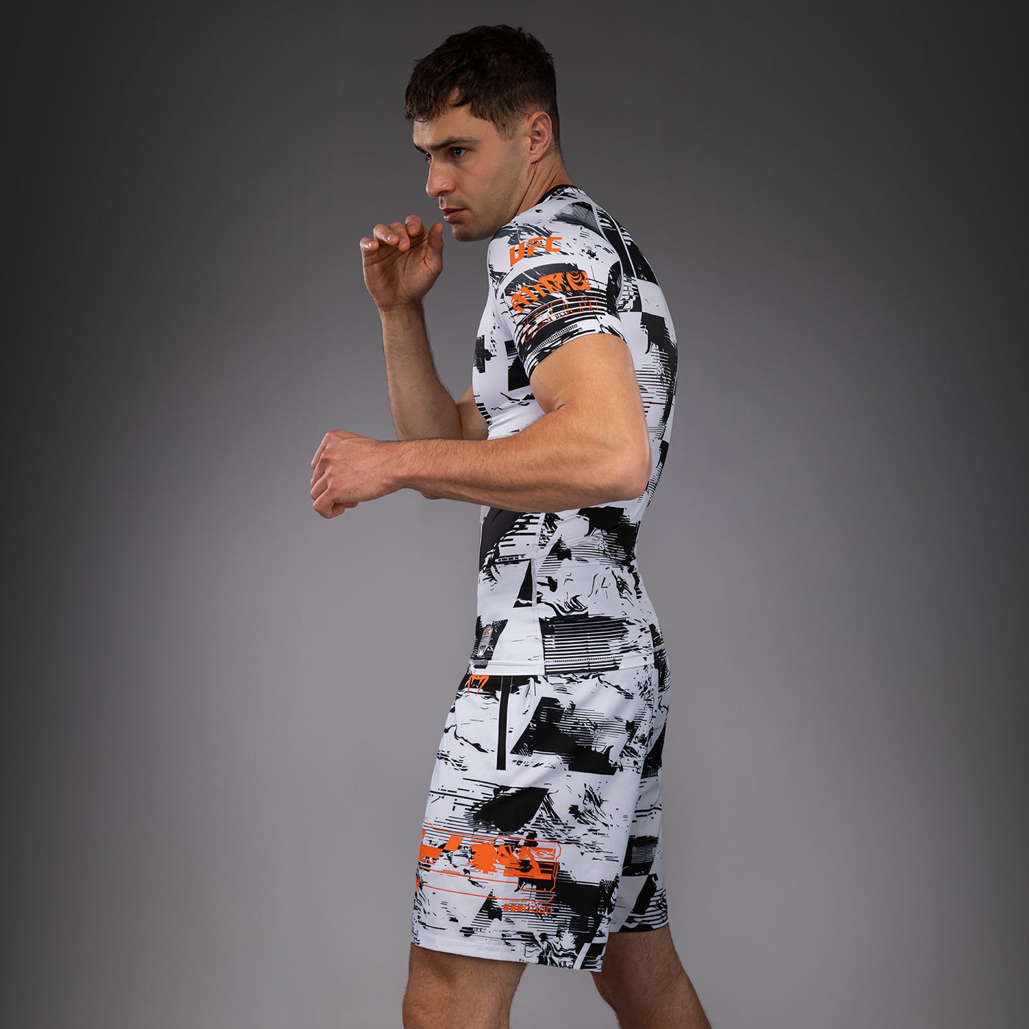 UFC Zenith by Venum Authentic Fight Week Рашгард с коротким рукавом Performance Мужской - Белый