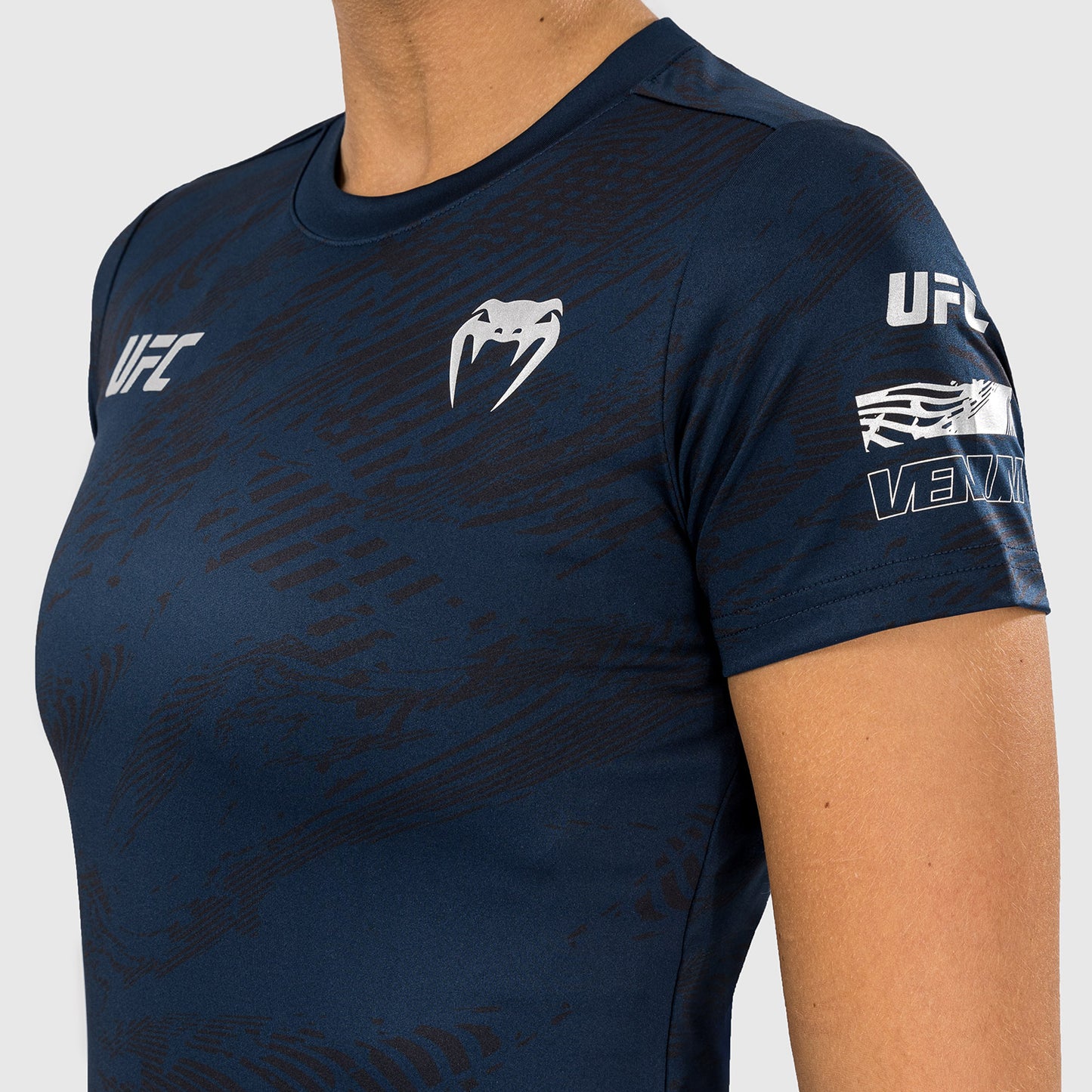 Футболка UFC Fusion by Venum Fight Week Dry-Tech для женщин - Oceanic Blue