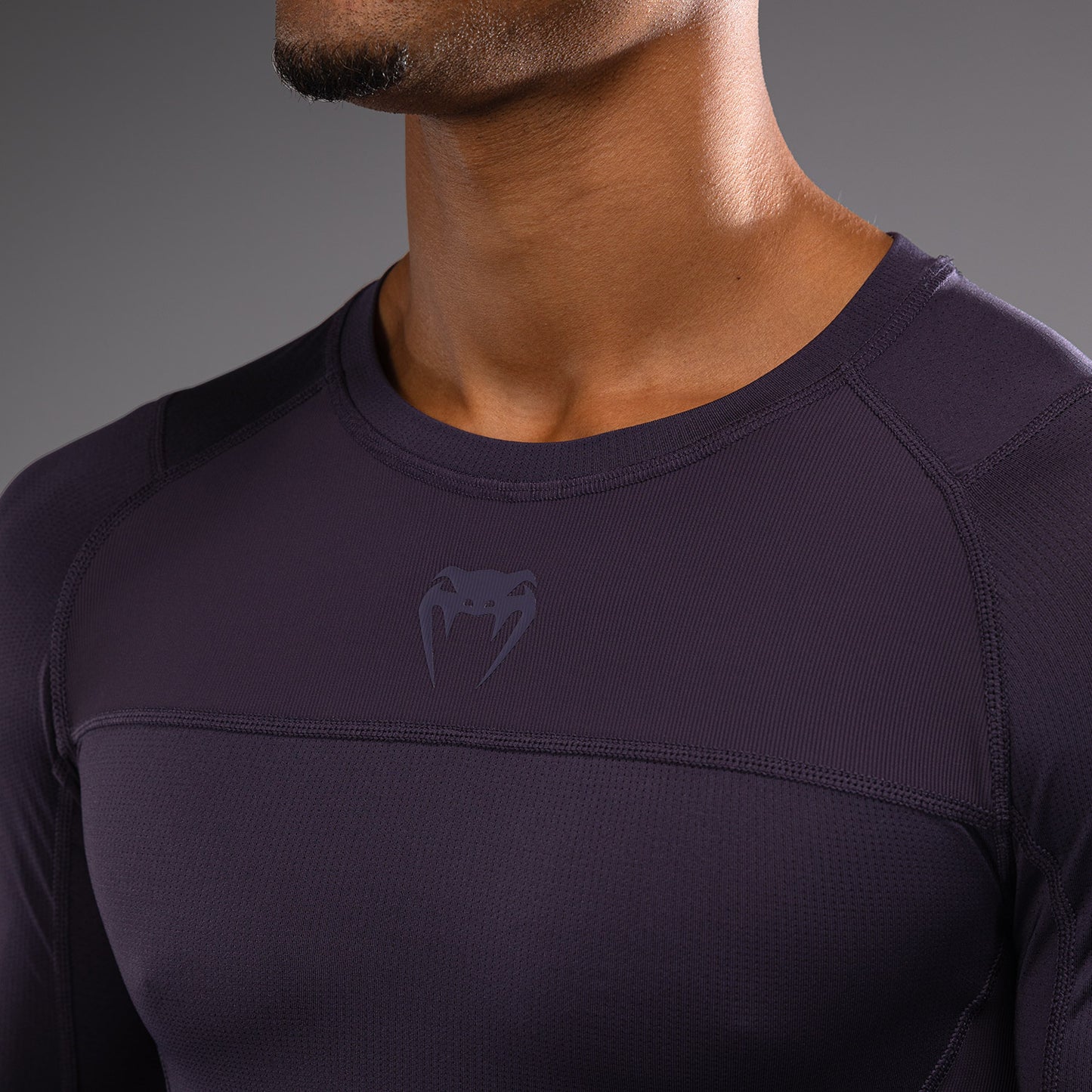 Длинный рукав Rashguard для мужчин Venum G-Fit Air - Темно-фиолетовый