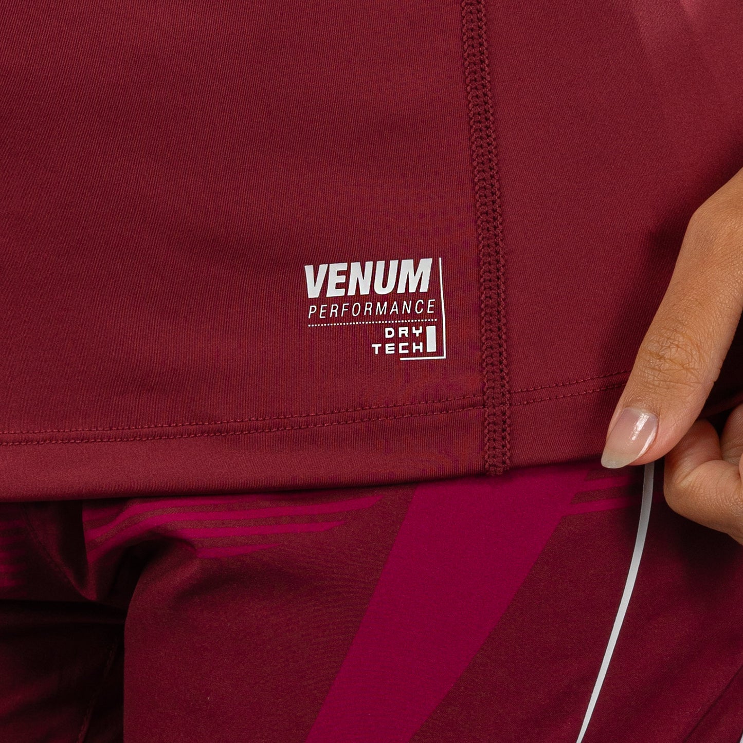 Футболка Venum Adrenaline Women's Dry-Tech – Бордовый/Розовый