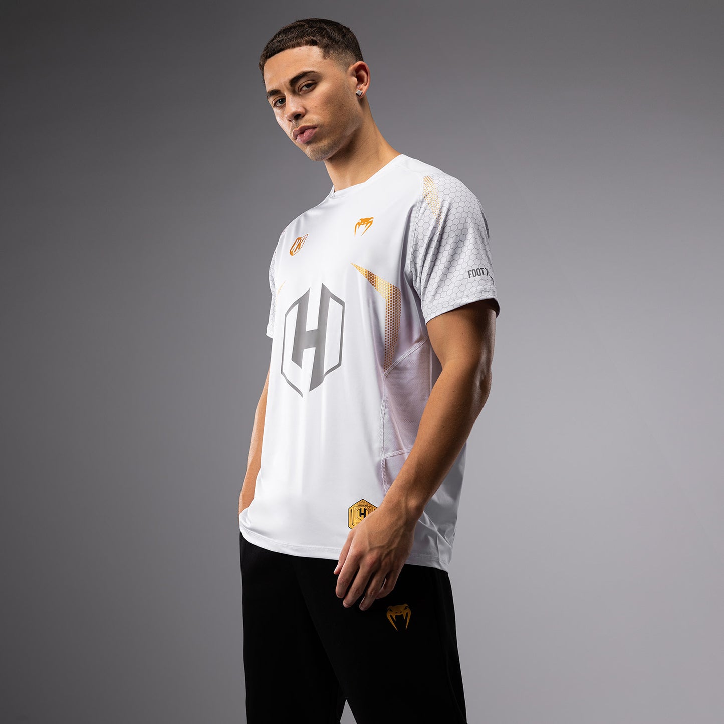 Футболка FK x Venum Hexagone MMA - белый/золотой