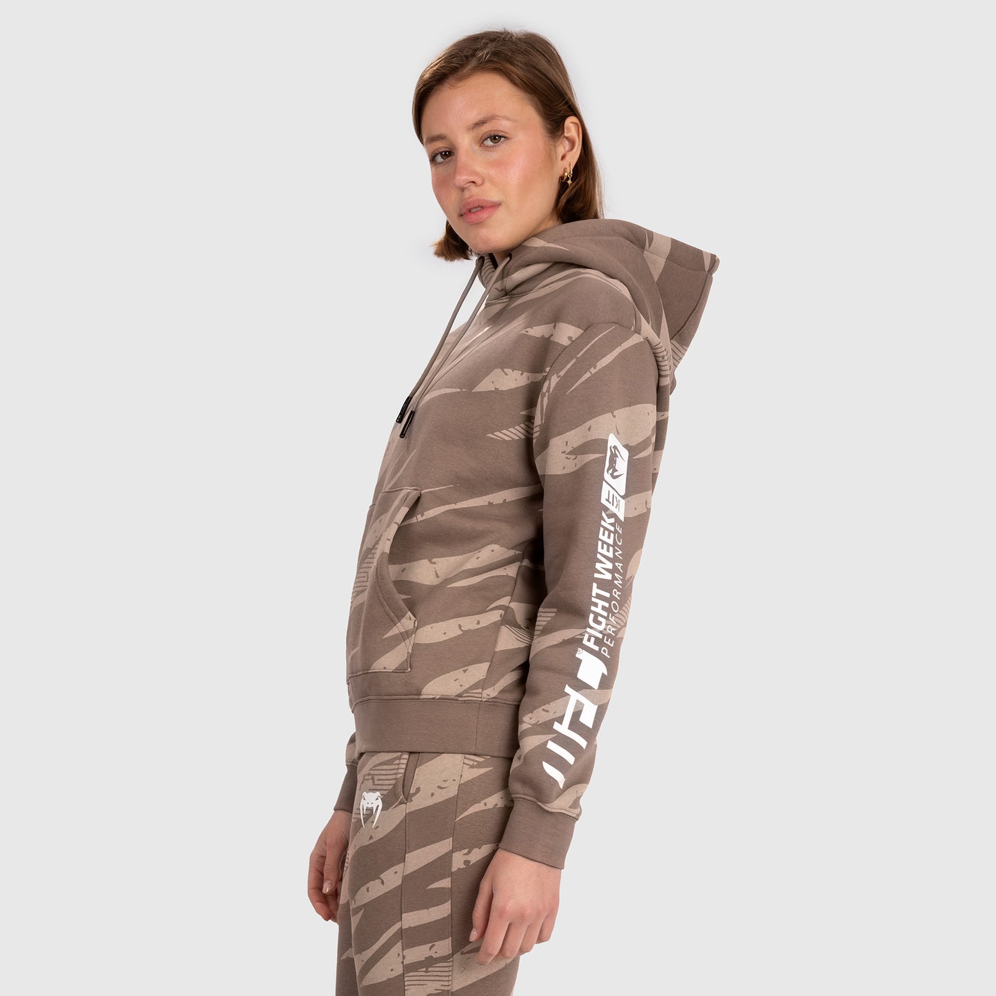 Женская Толстовка С Капюшоном UFC Adrenaline By Venum Fight Week - Desert Camo