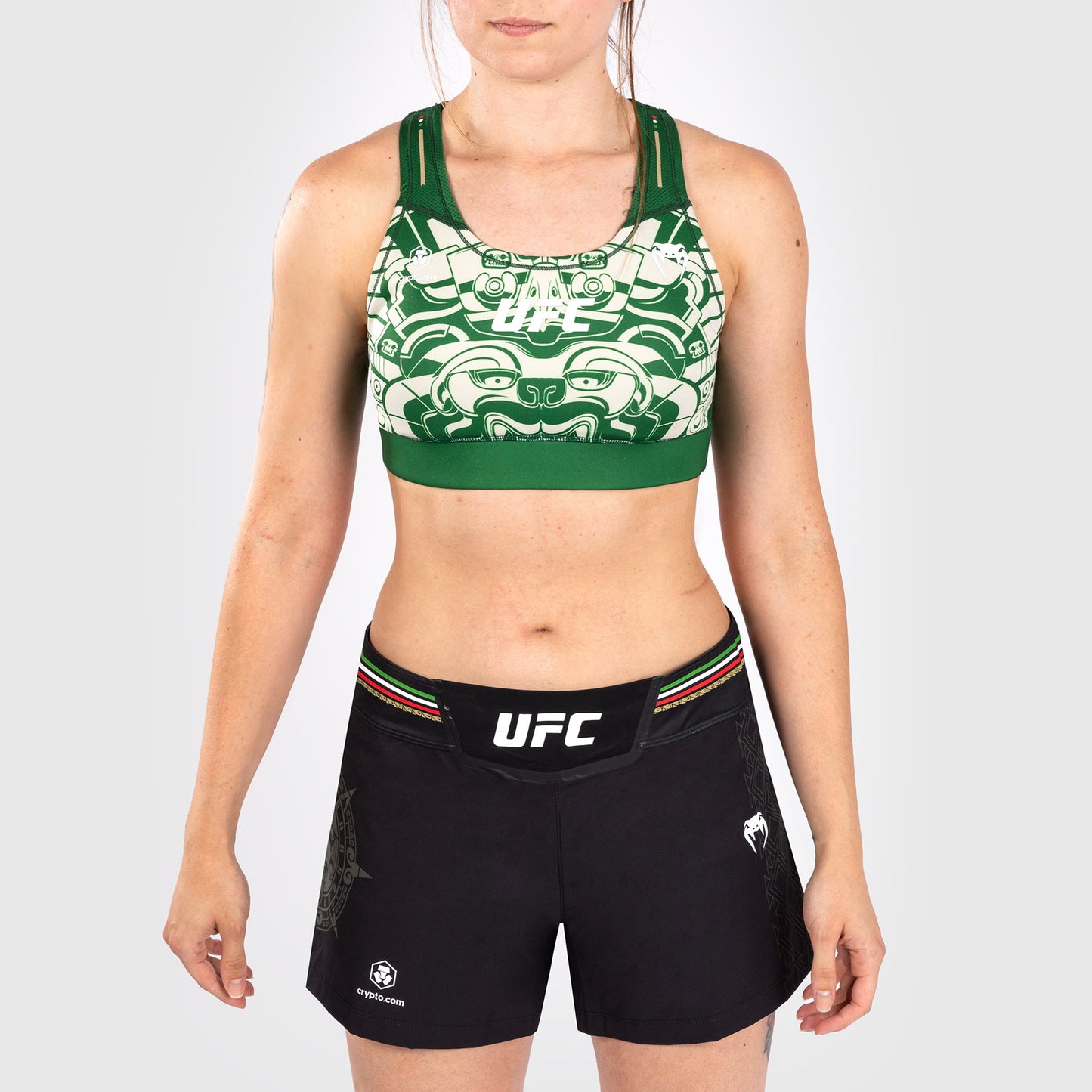 Noche UFC by Venum Authentic Fight Night Женский спортивный бюстгальтер - зеленый
