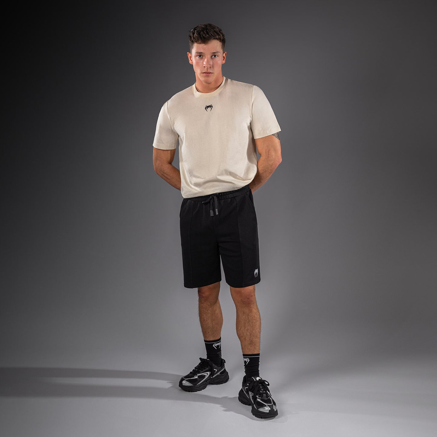 Хлопковые шорты Venum Classic Fleece – Чёрный