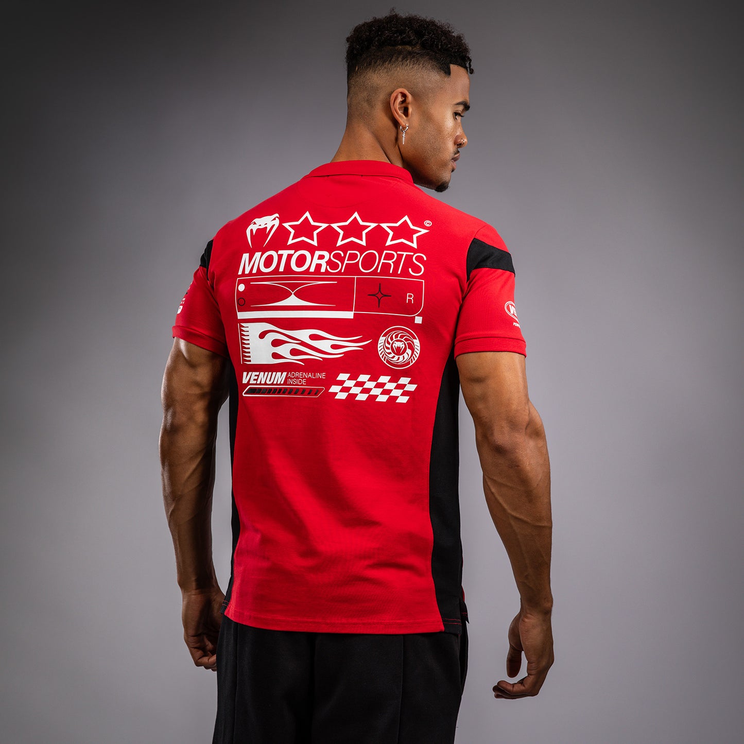 Поло Venum Motorsport Из Хлопка - Гоночный Красный