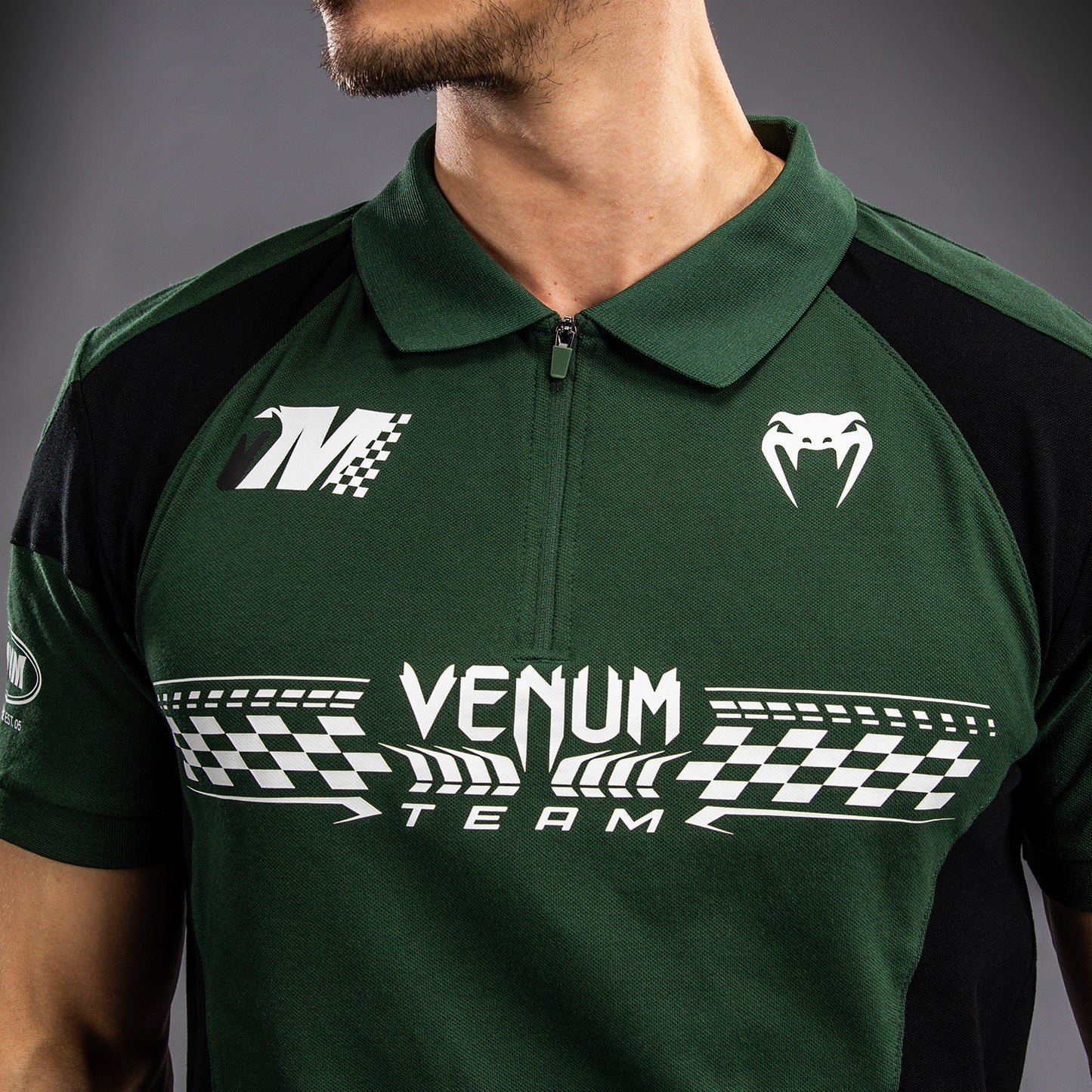 Поло Venum Motorsport Из Хлопка - Глубокий Лес