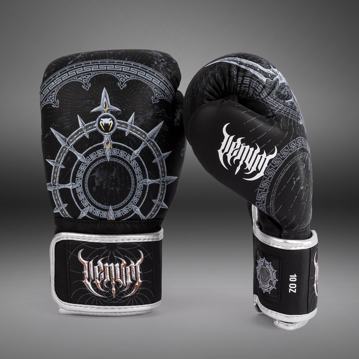 Перчатки для бокса Venum Gladiator 5.0 - черный/серебристый