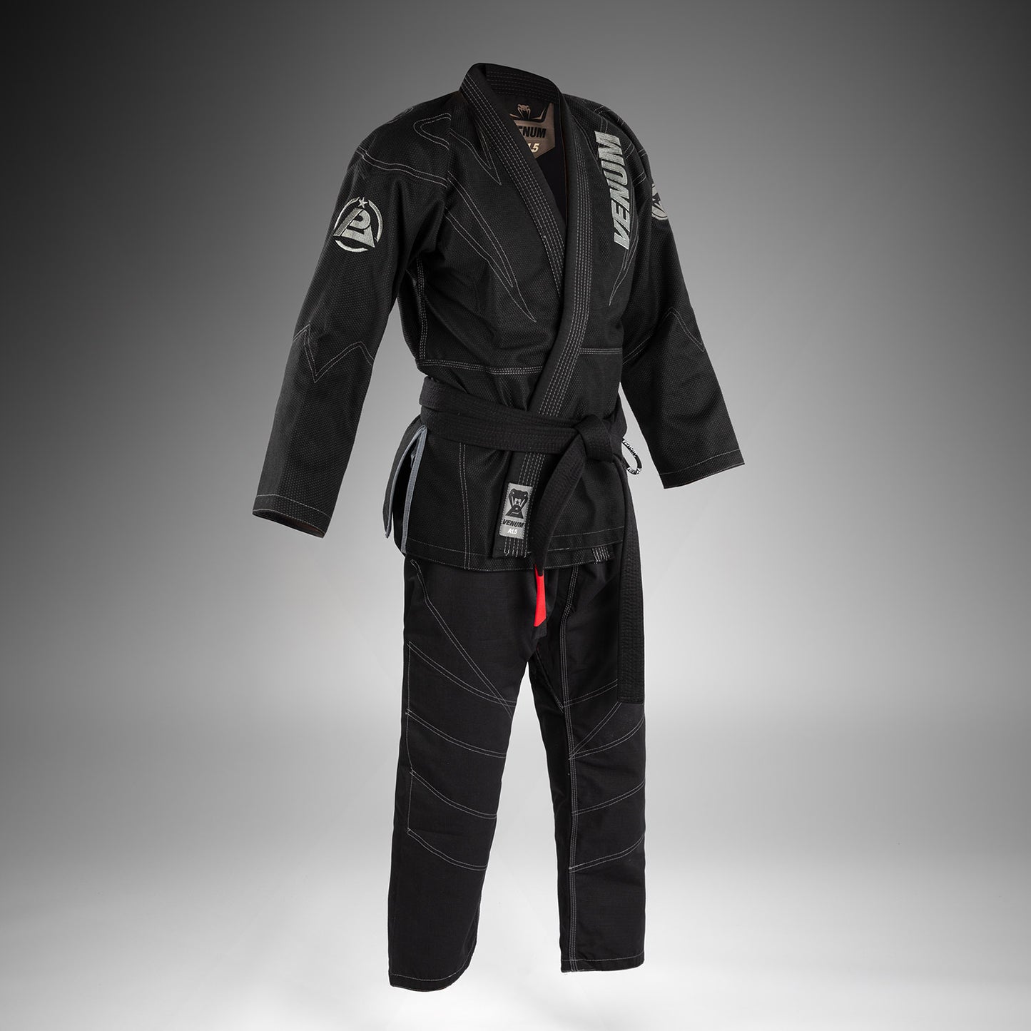 Venum x Polaris BJJ Ги - Черный/Штормовой Серый