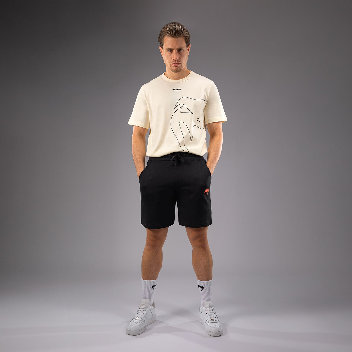 Хлопковые шорты Venum Classic - черный