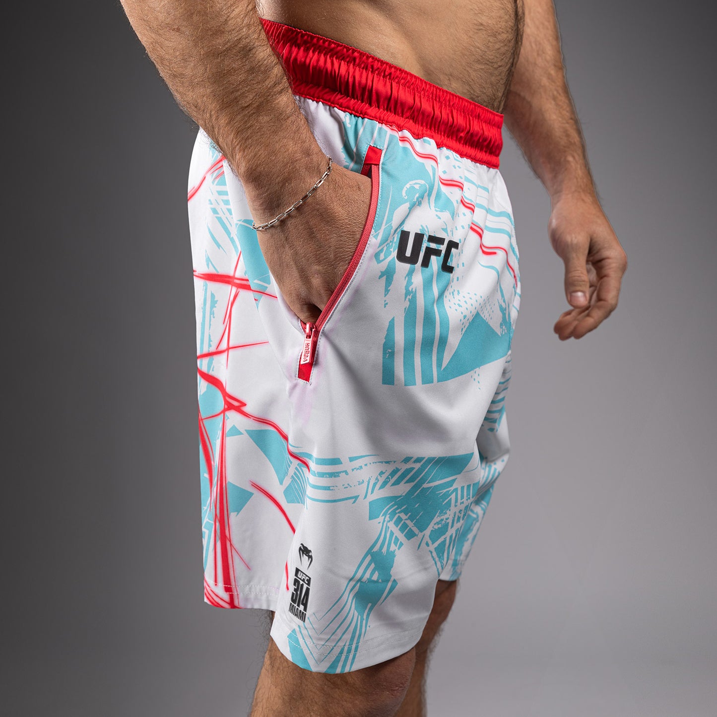 UFC Fusion By Venum Miami Edition Fight Week Мужские шорты для тренировок – Белый