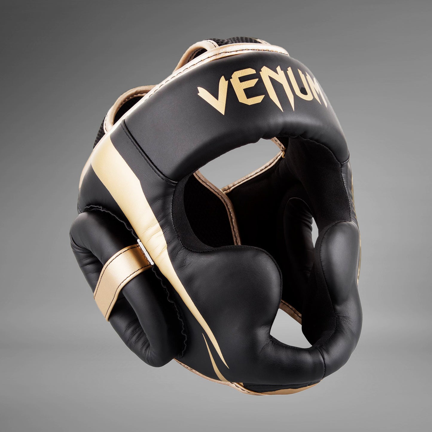 ШЛЕМ VENUM ELITE HEADGEAR - ЧЕРНЫЙ/ЗОЛОТО