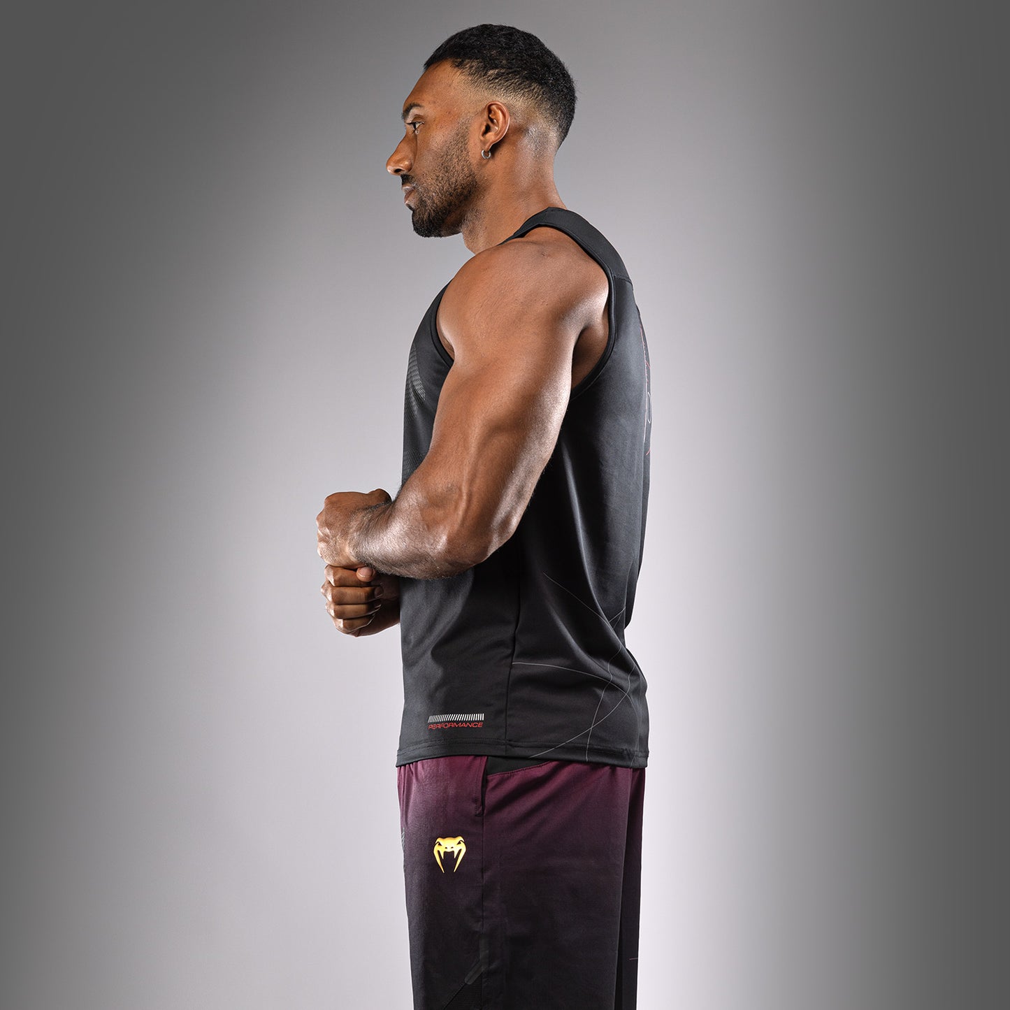 Venum Tactical XT  Мужская майка Dry Tech Tank Top - черный/огненно-красный