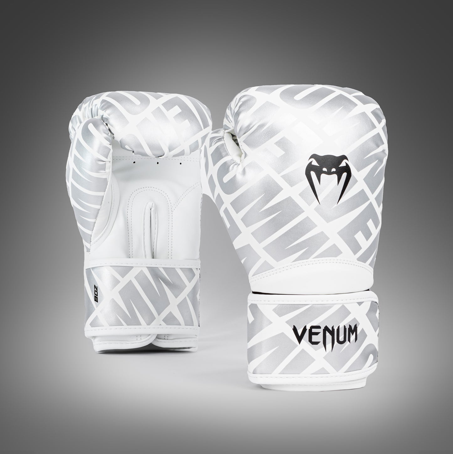 Боксерские перчатки Venum Contender 1.5 XT для детей - Белый/серебро