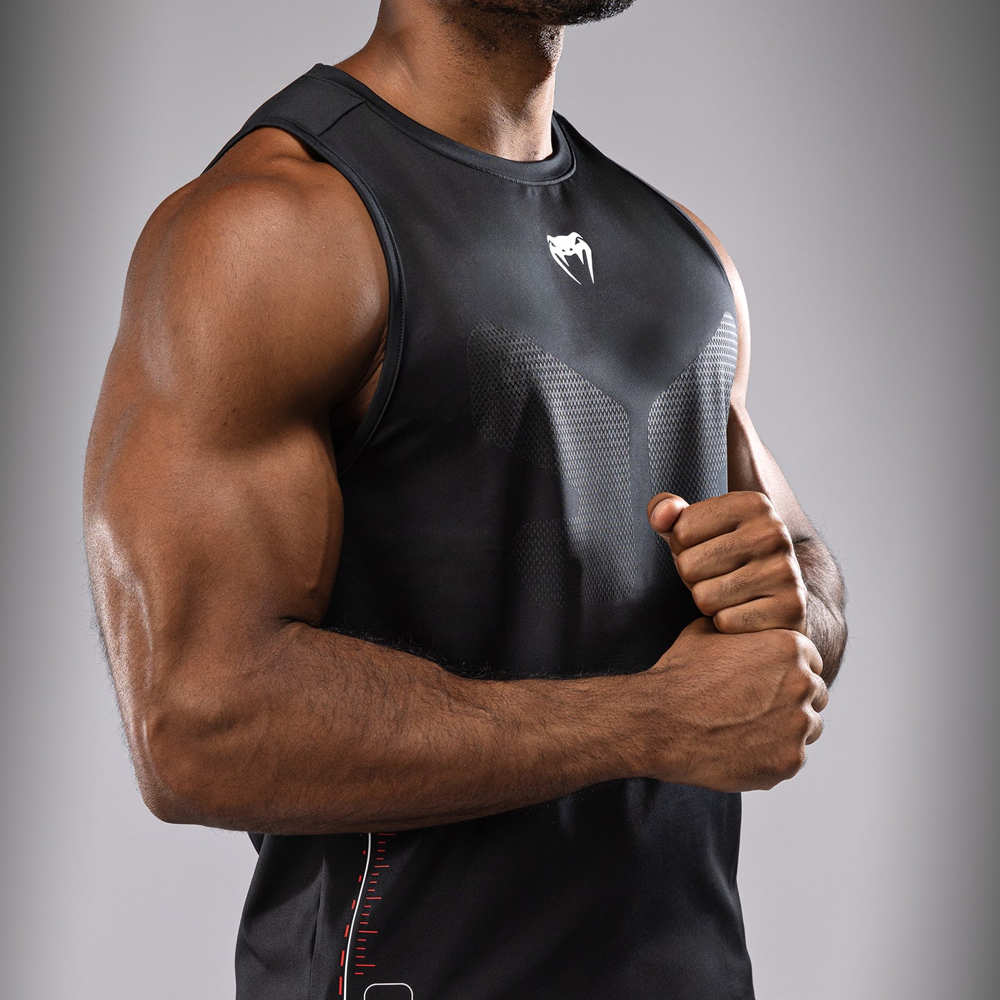 Venum Tactical XT  Мужская майка Dry Tech Tank Top - черный/огненно-красный