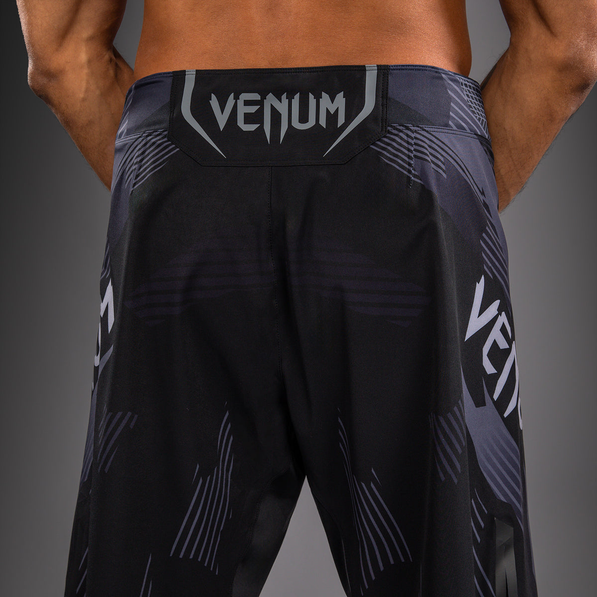 Файтшорты Venum No-Gi 6.0 - Чёрный/Серый