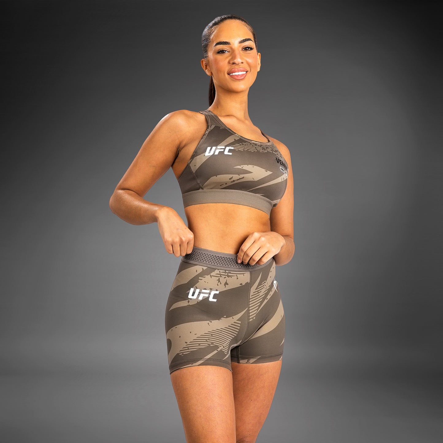 Женские Шорты Vale Tudo UFC Adrenaline By Venum Fight Week - Desert Camo
