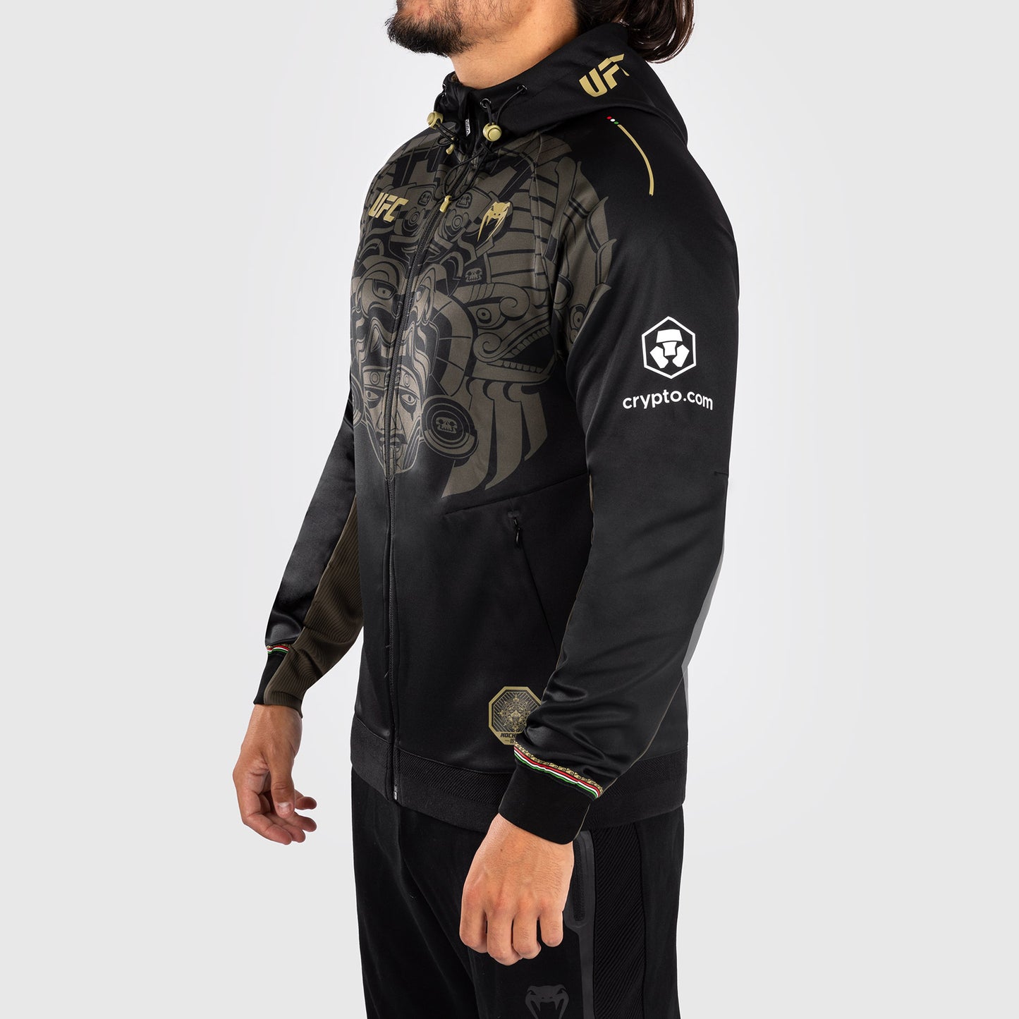 Noche UFC by Venum Authentic Fight Night Мужская толстовка с капюшоном - черный