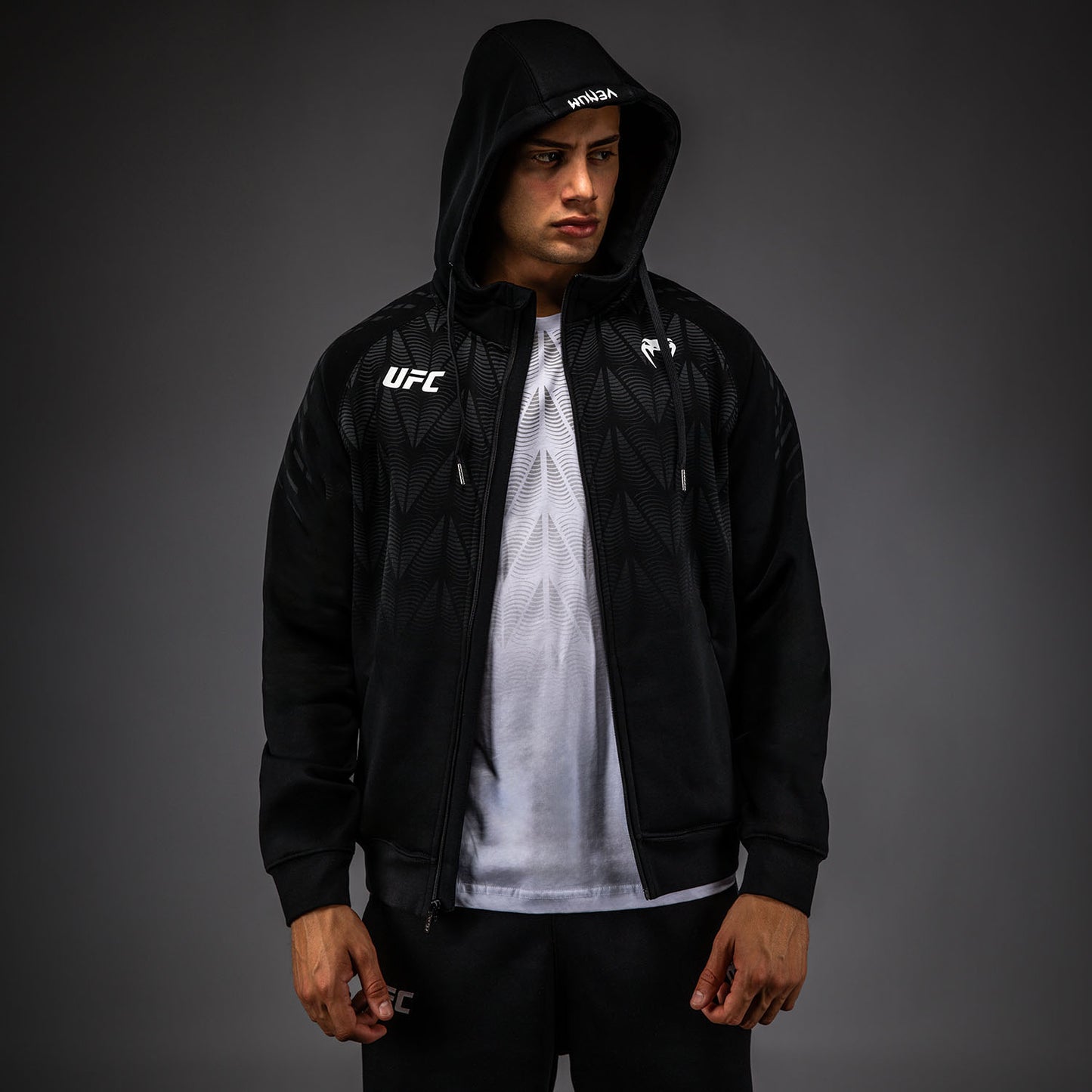 UFC Zenith by Venum Replica Толстовка на молнии Мужская - Чёрный