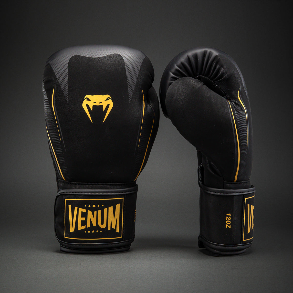 Боксерские перчатки Venum Impact G-Core - Чёрный/Золотой