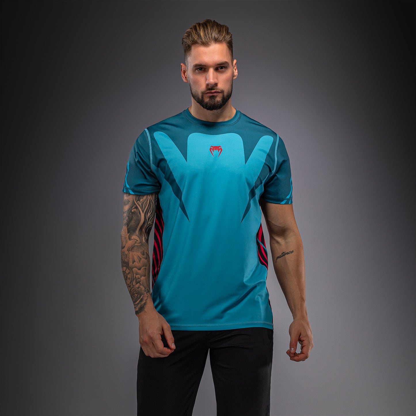 Футболка Dry Tech Venum Attack 90 – Бирюзовый/Красный