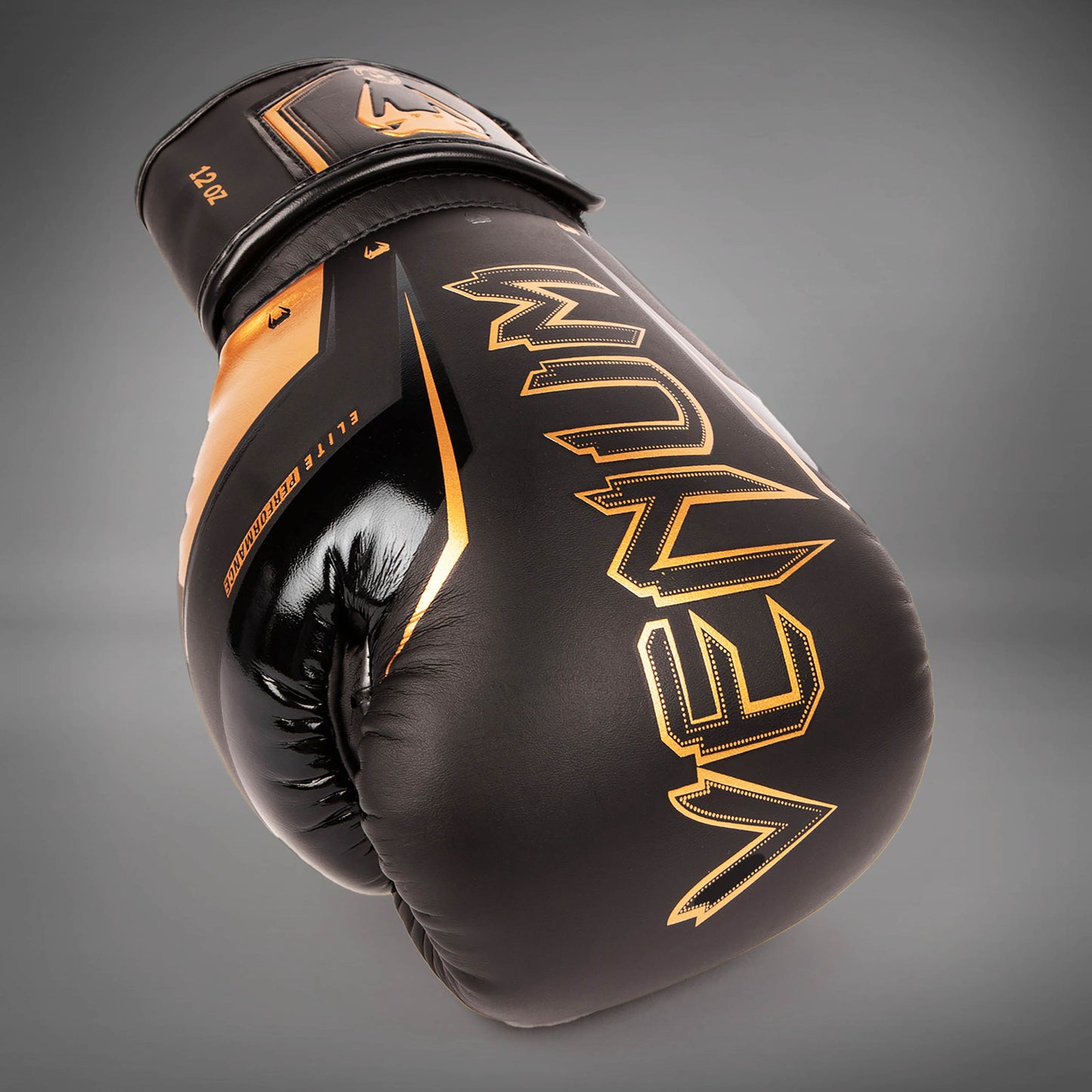 Боксерские перчатки Venum Elite Evo - черный/бронзовый