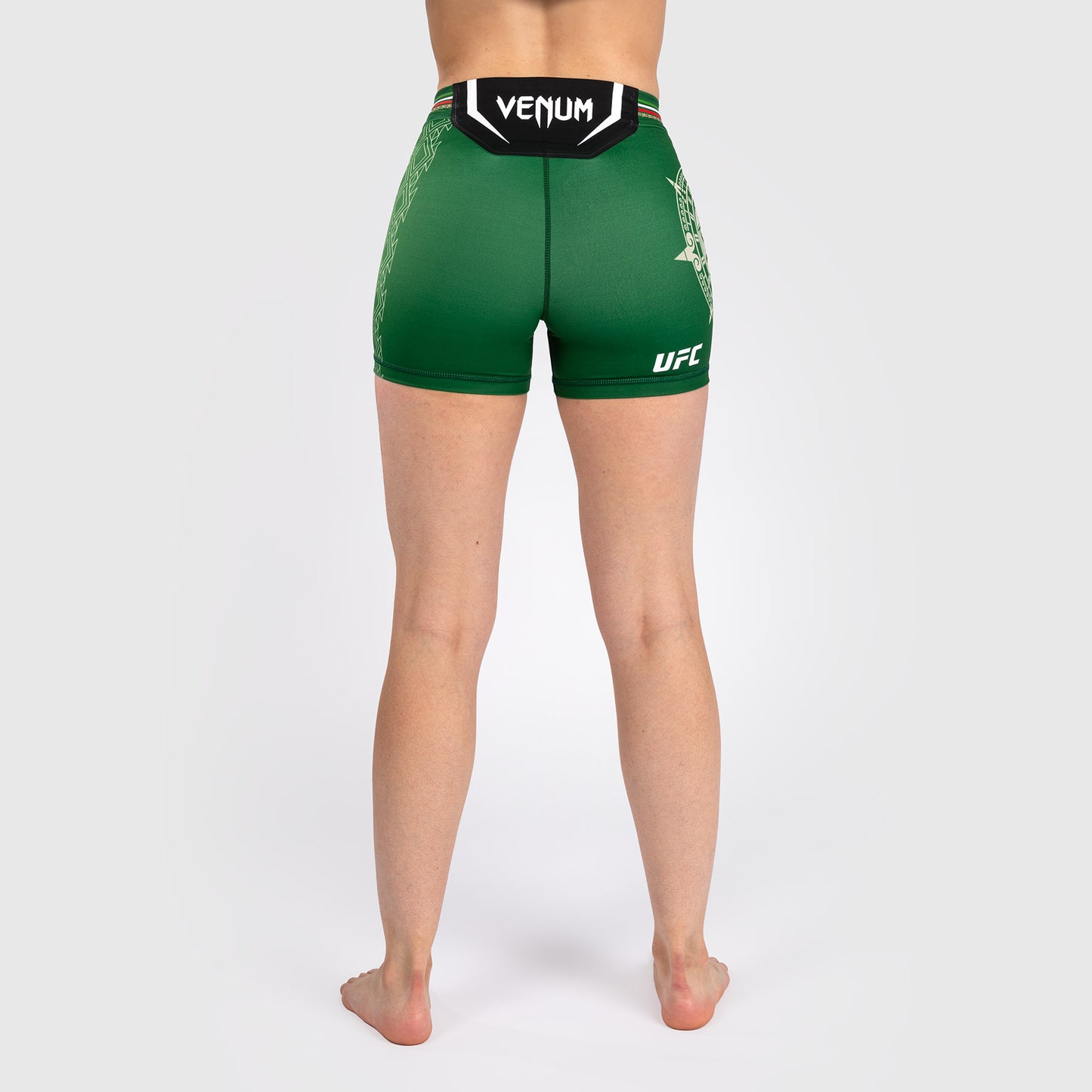 Noche UFC by Venum Authentic Fight Night Женские шорты Vale Tudo, короткий крой, зеленый цвет