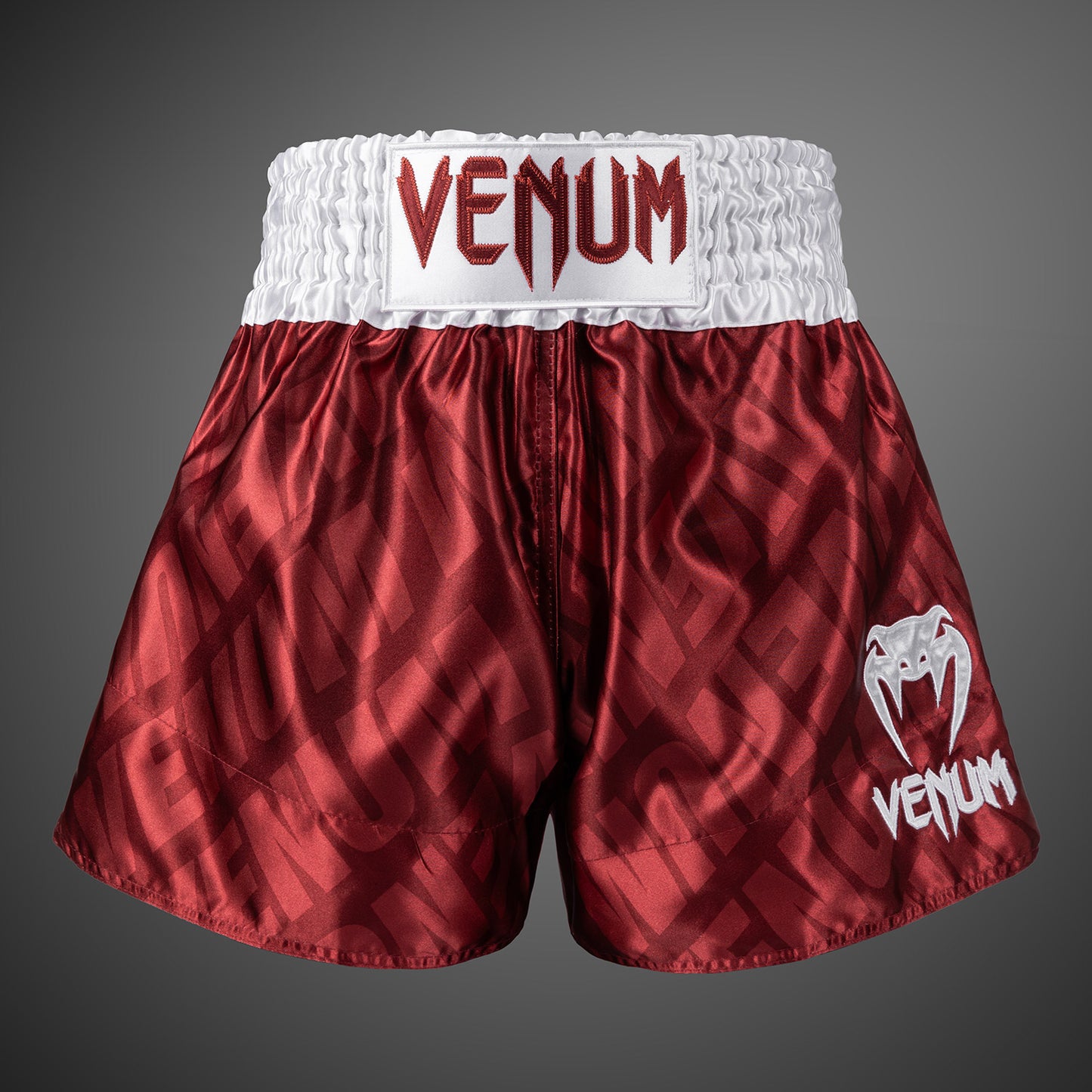 Шорты для муай-тай Venum Contender XT – Вишнёвый/Белый