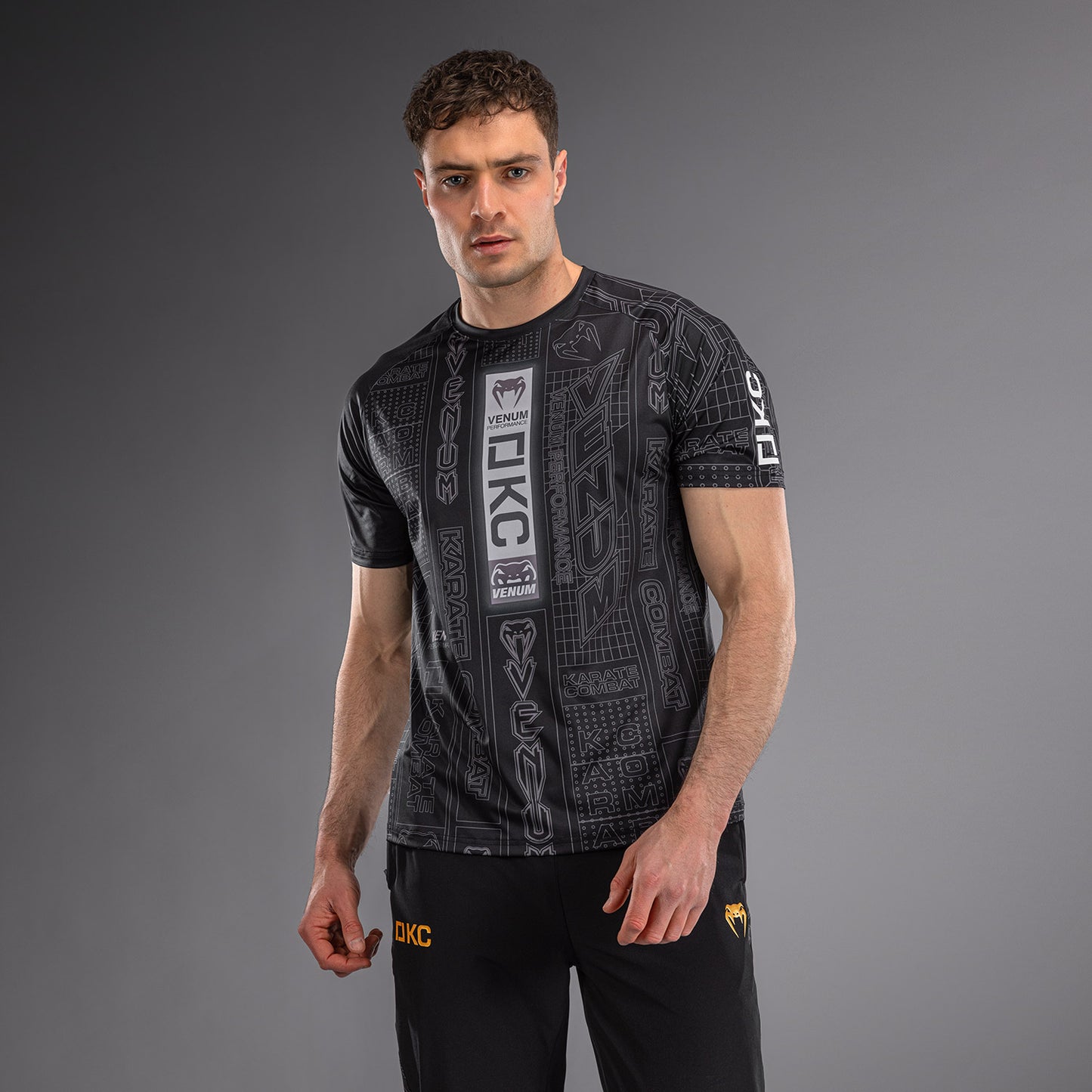 Футболка Dry Tech Karate Combat by Venum – Чёрный/Серый