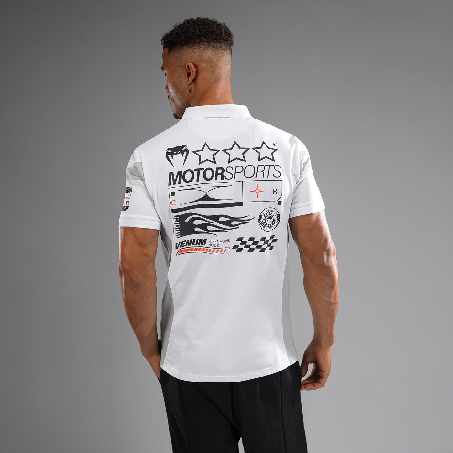Поло Venum Motorsport Из Хлопка - Снежно-Белый