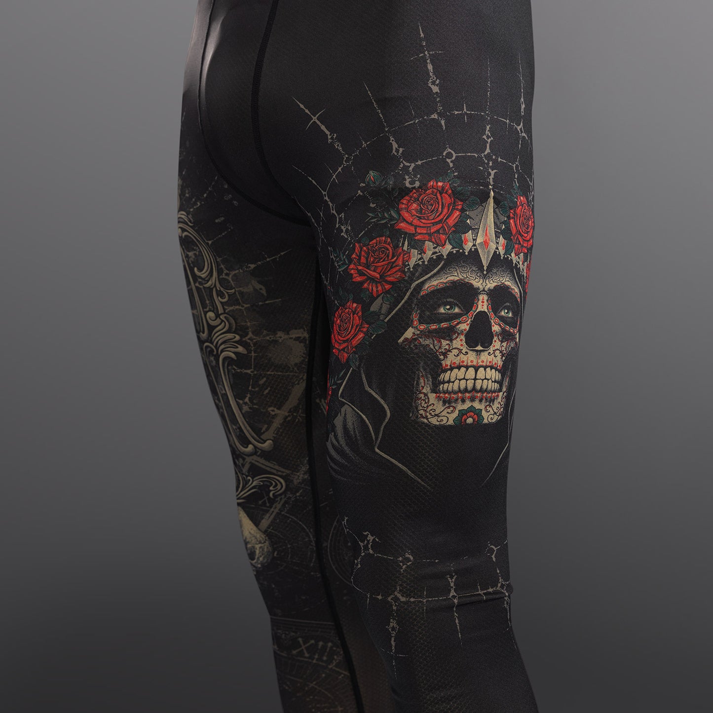 Спацы Venum Santa Muerte 5.0 мужские - Глубокий Черный/Золото