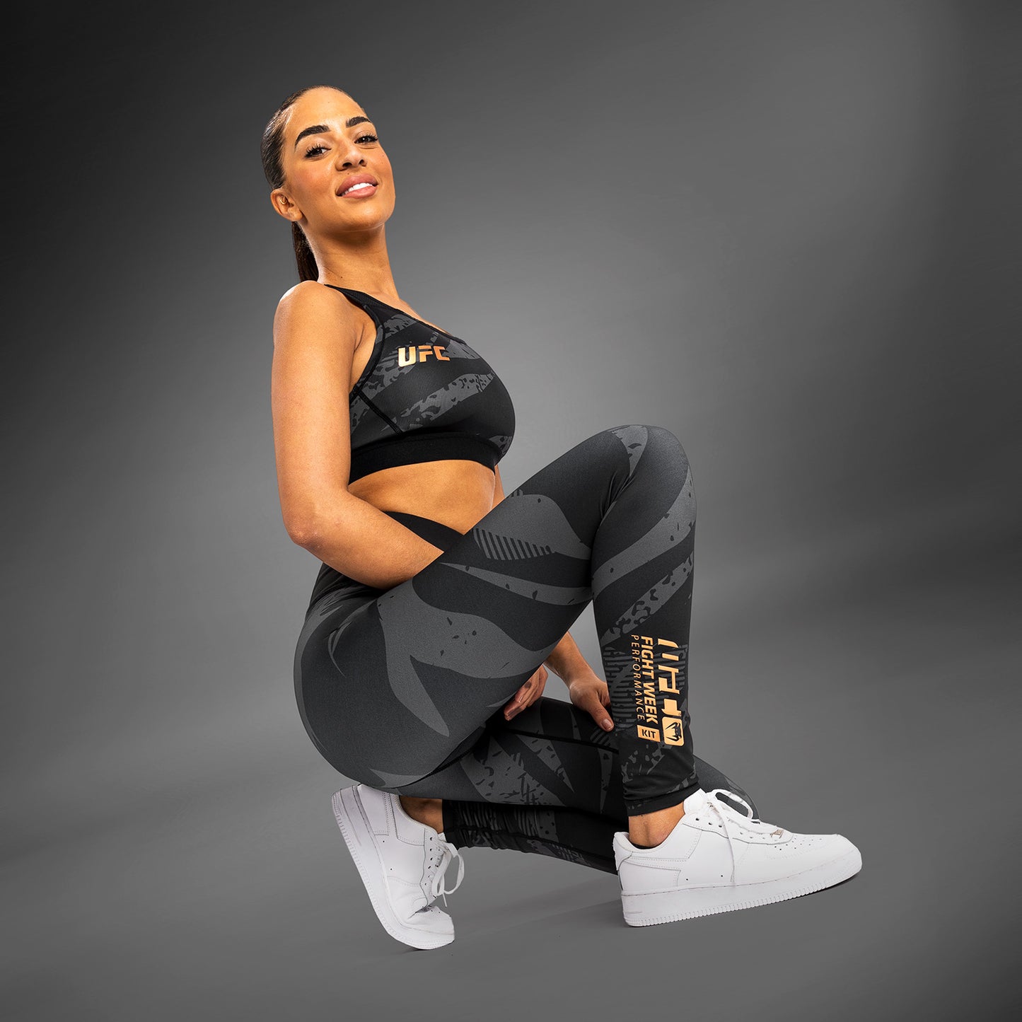 Женские Тайтсы Для Тренировок UFC Adrenaline By Venum Fight Week - Urban Camo