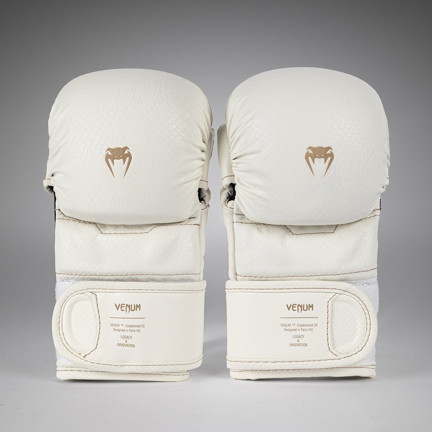 Перчатки для спарринга MMA Venum Impact Evo Scales – Слоновая кость