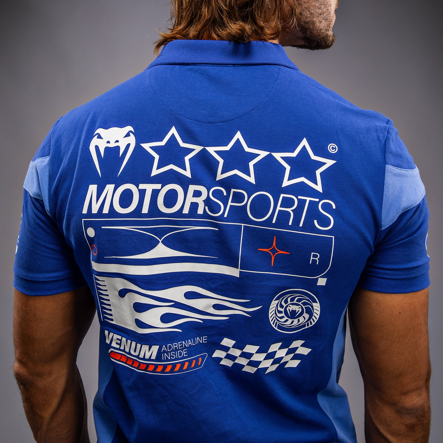 Поло Venum Motorsport Из Хлопка - Королевский Синий
