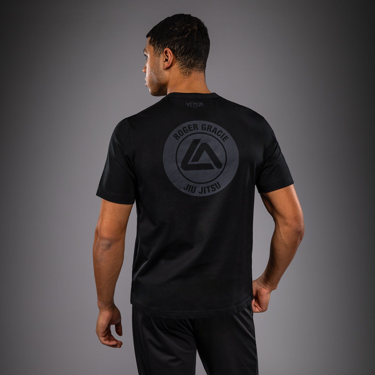 Хлопковая футболка Venum x Roger Gracie Academy - Чёрный