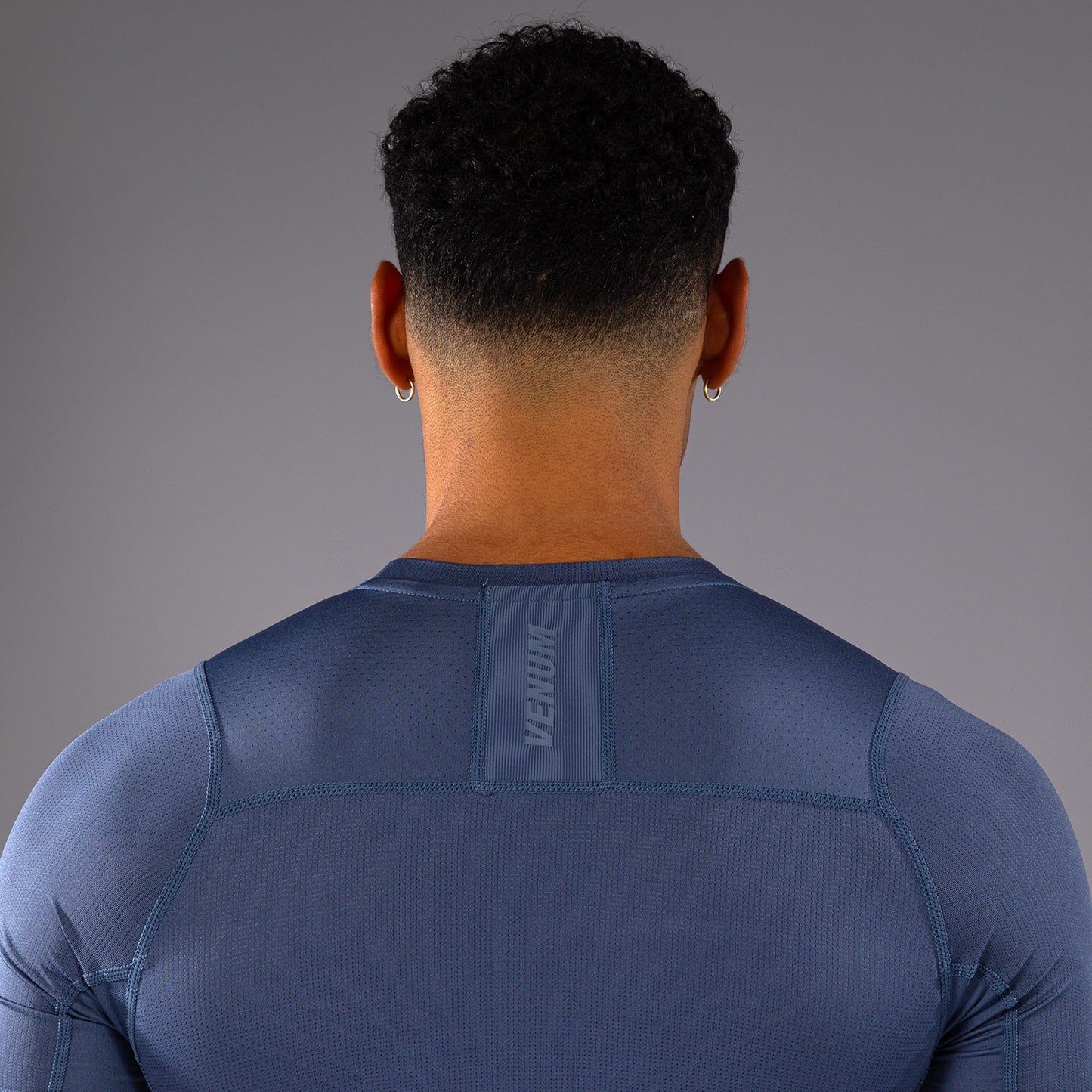 Короткий рукав Rashguard для мужчин Venum G-Fit Air - Туманный синий