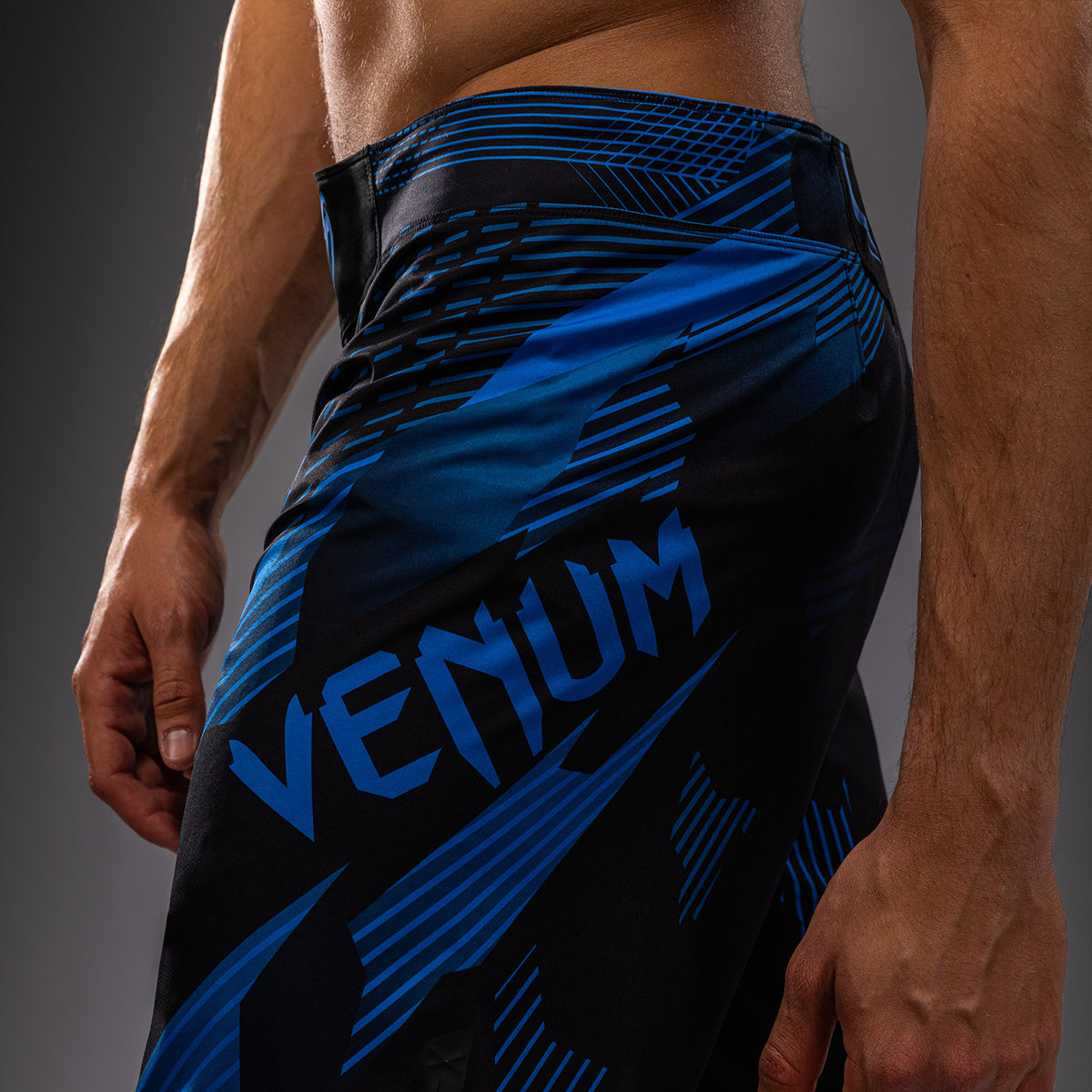 Файтшорты Venum No-Gi 6.0 - Чёрный/Синий