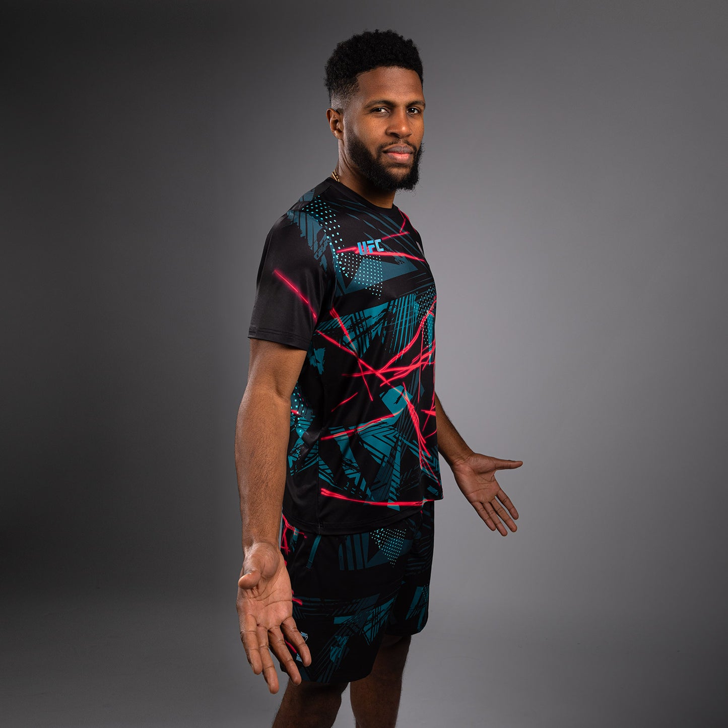 UFC Fusion By Venum Miami Edition Fight Week Мужская футболка Dry-Tech – Черный