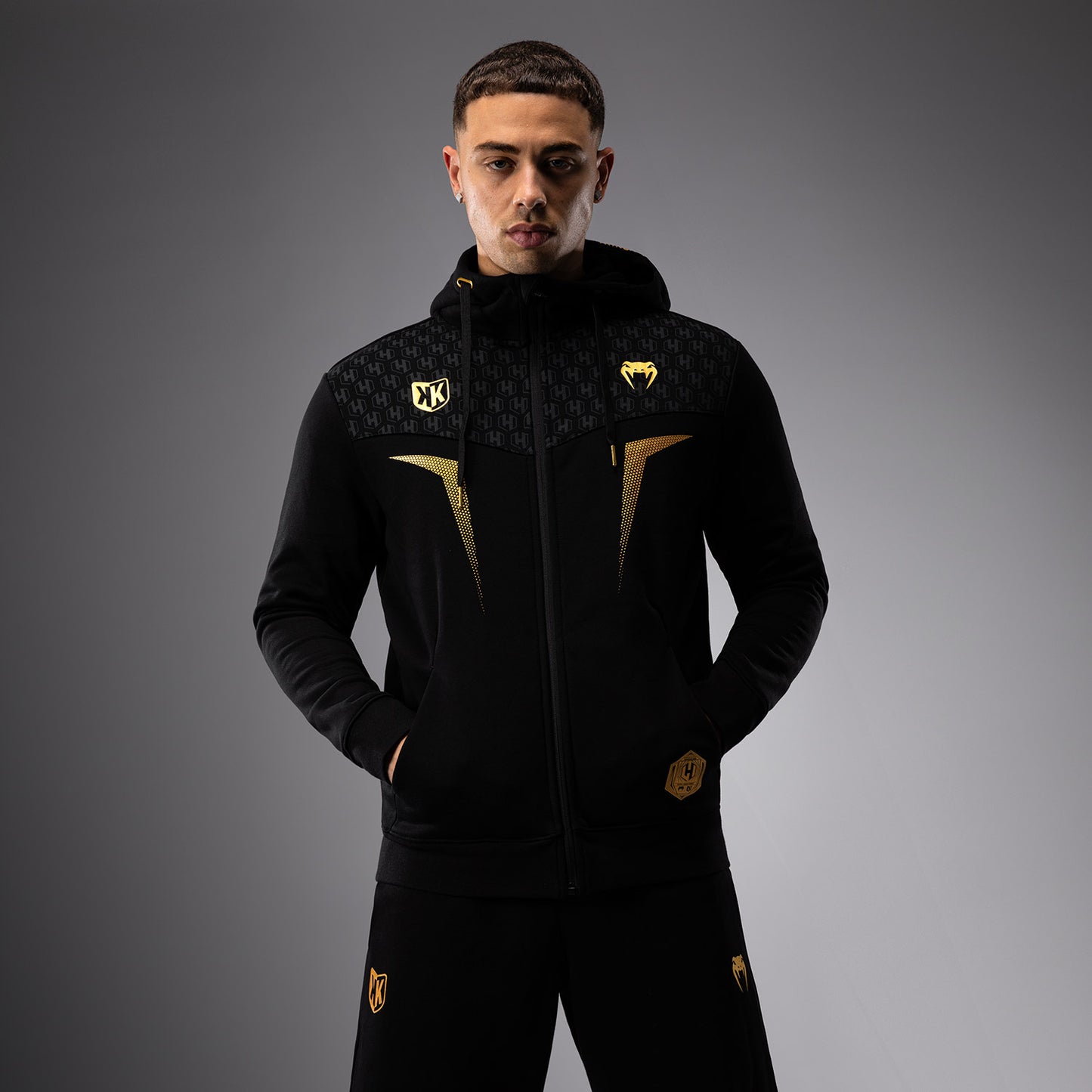 Hooded Jacket FK x Venum Hexagone MMA - Black/Gold