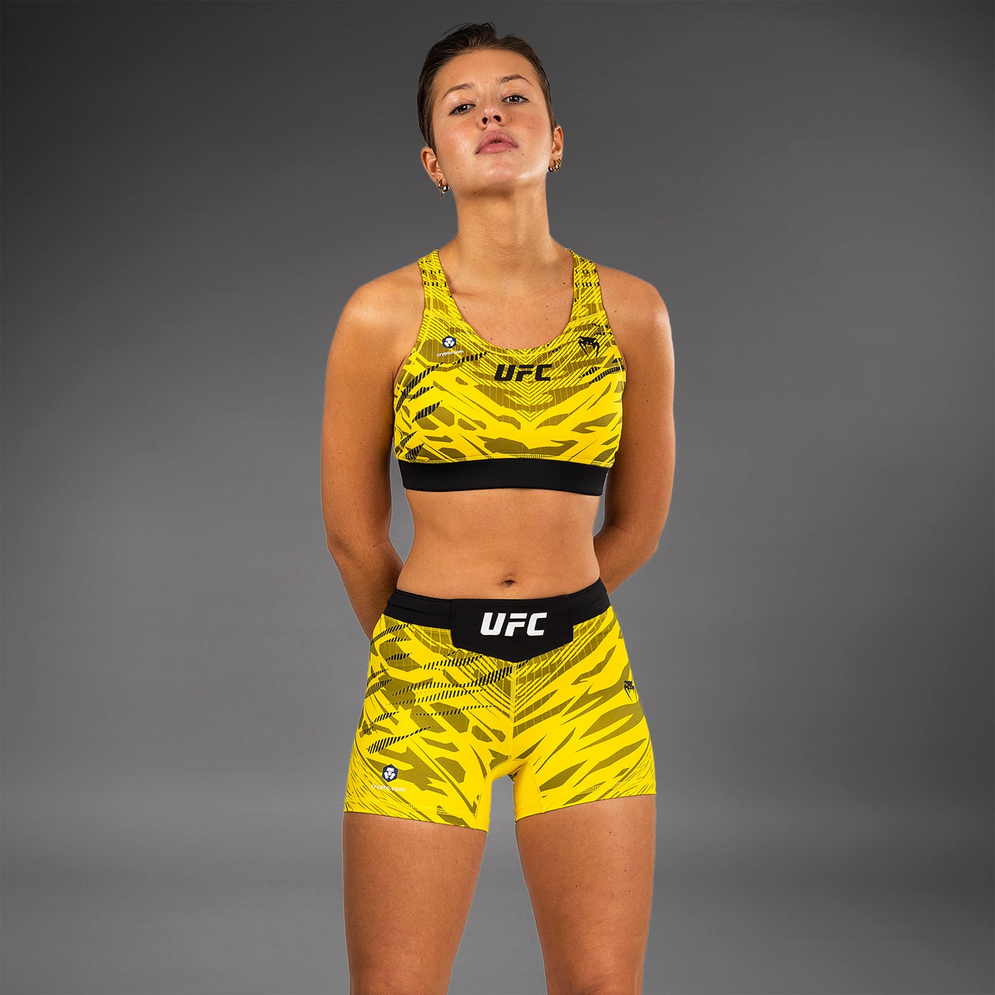 Шорты Vale Tudo UFC Fusion by Venum Authentic Fight Night для женщин - Короткий крой - Yellow