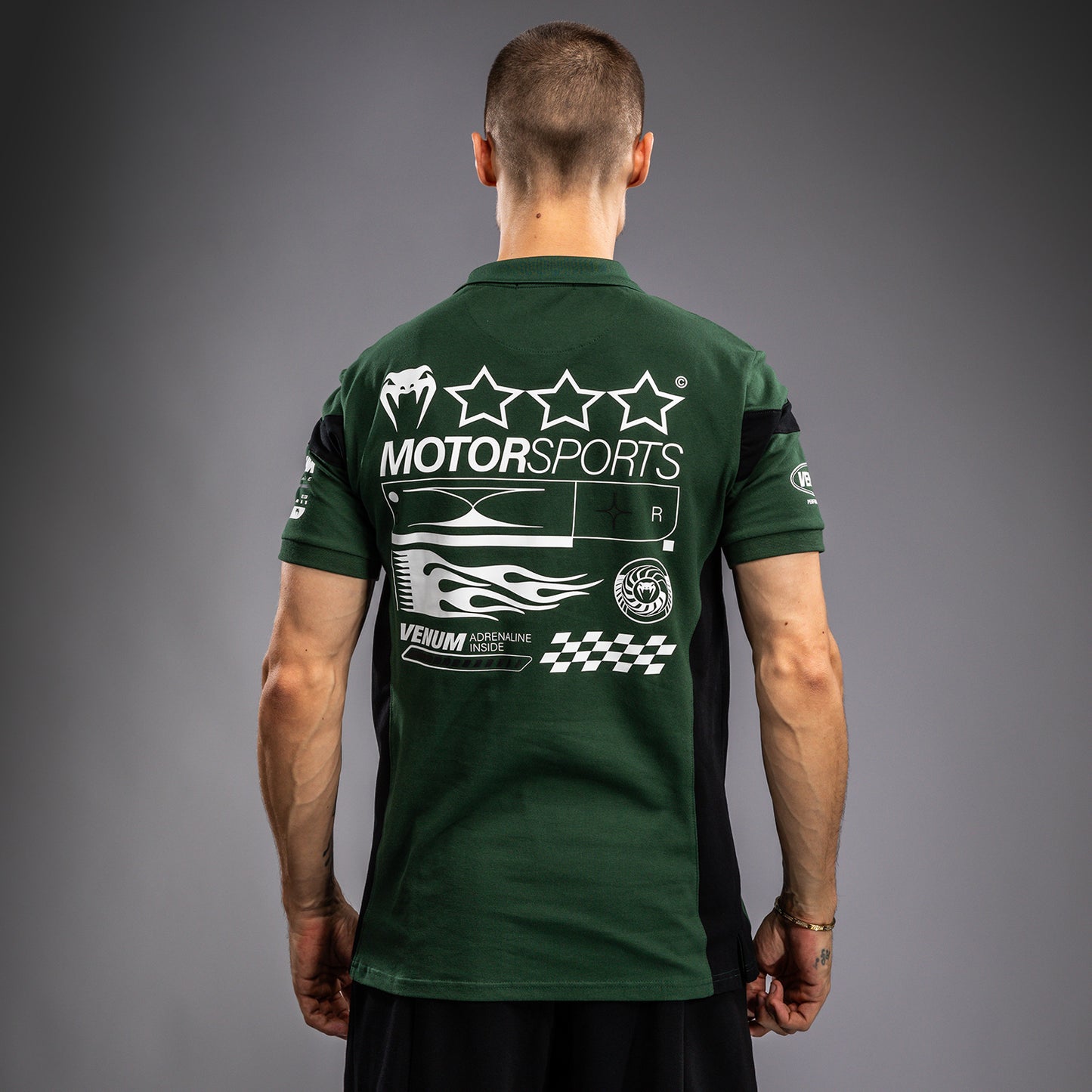 Поло Venum Motorsport Из Хлопка - Глубокий Лес