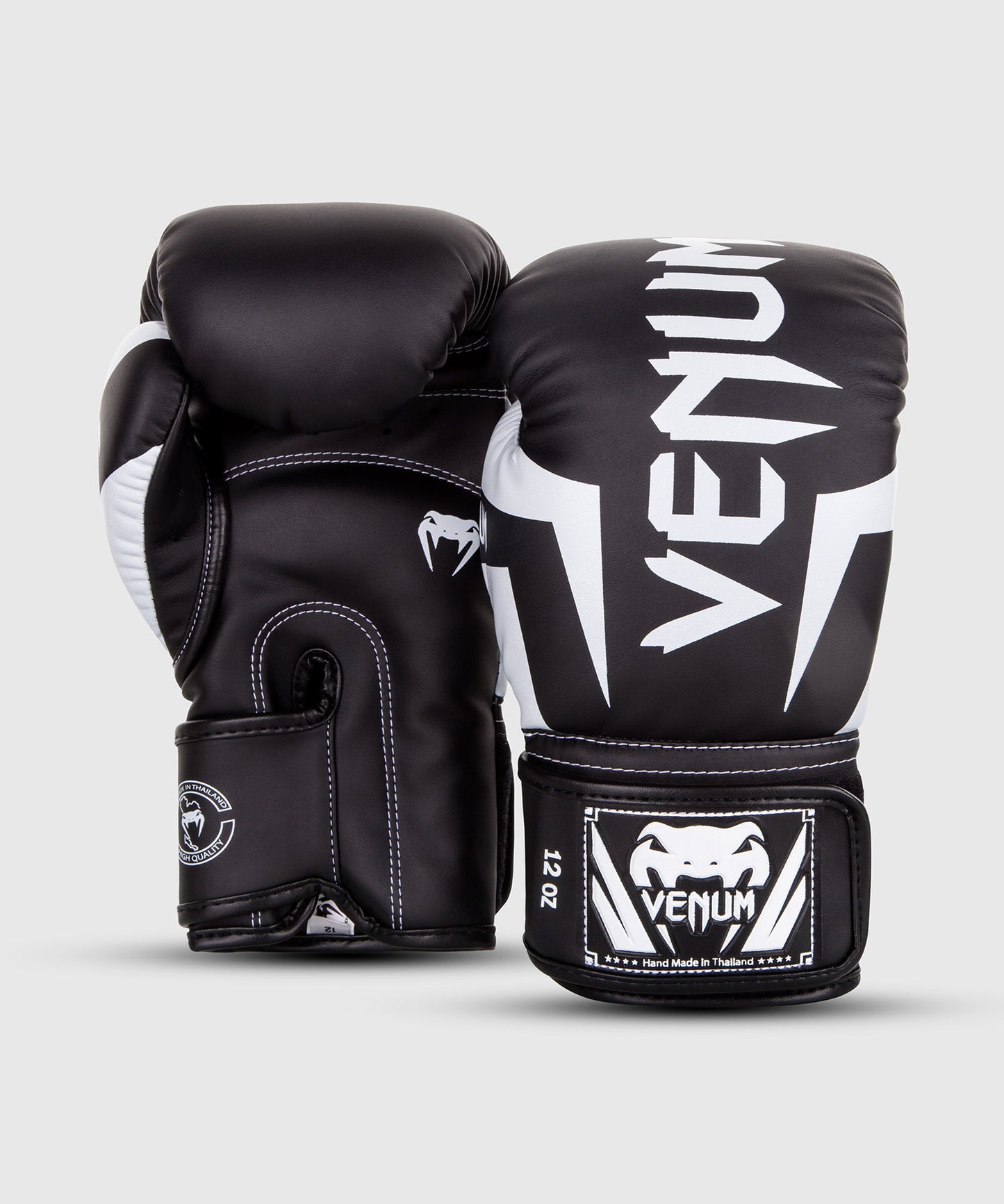 Боксерские перчатки Venum Elite - черные/белые