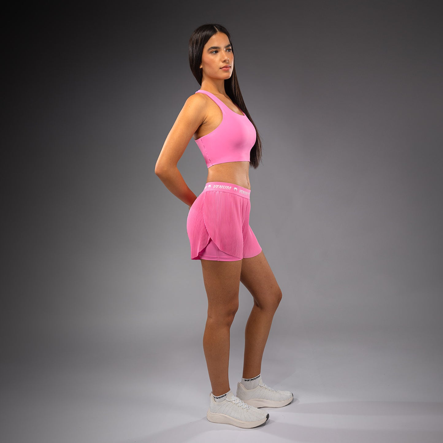 Тренировочные шорты женские Venum Flowfit - Розовый конфетный