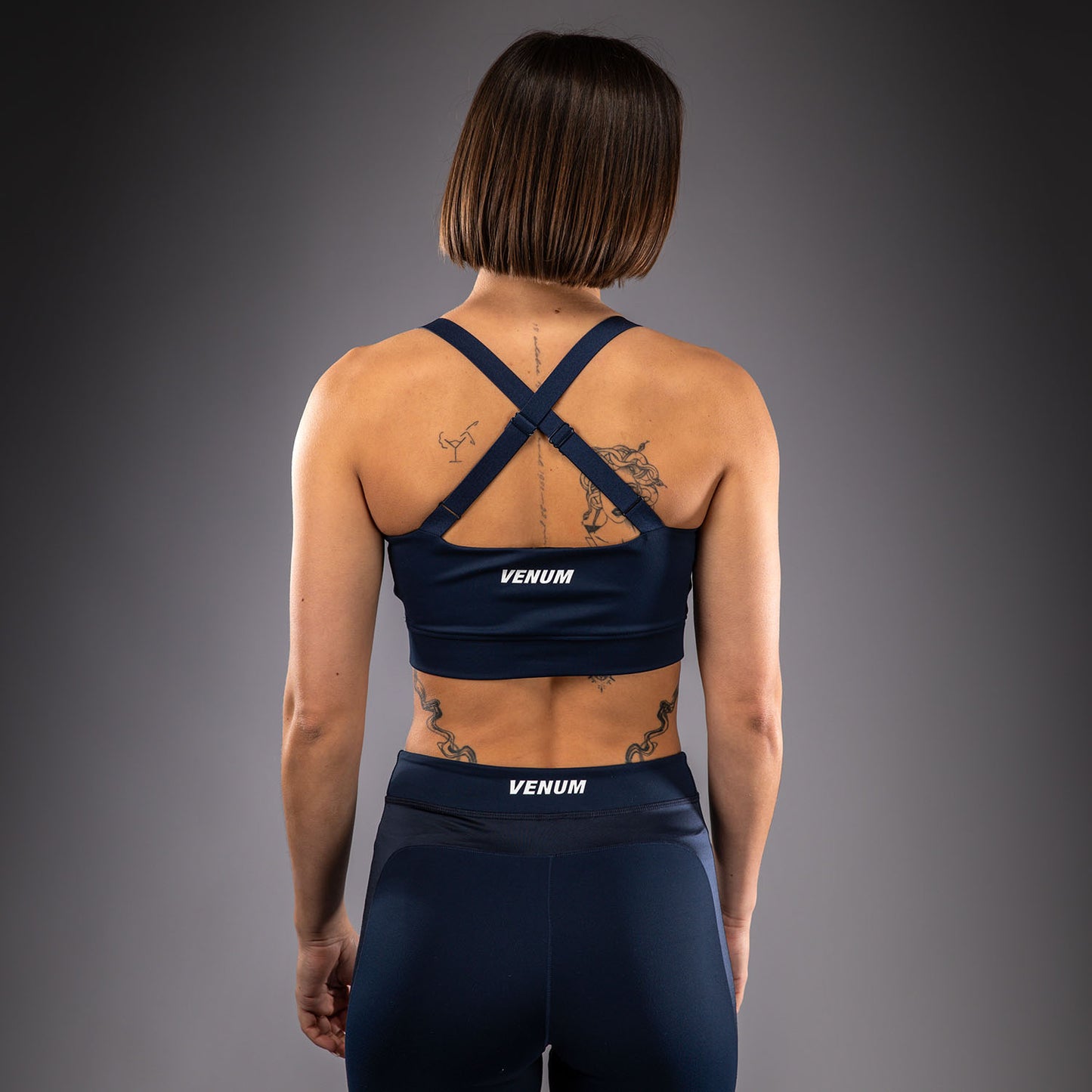 Спортивный бюстгальтер Venum Sculpt Shape - Тёмно-синий