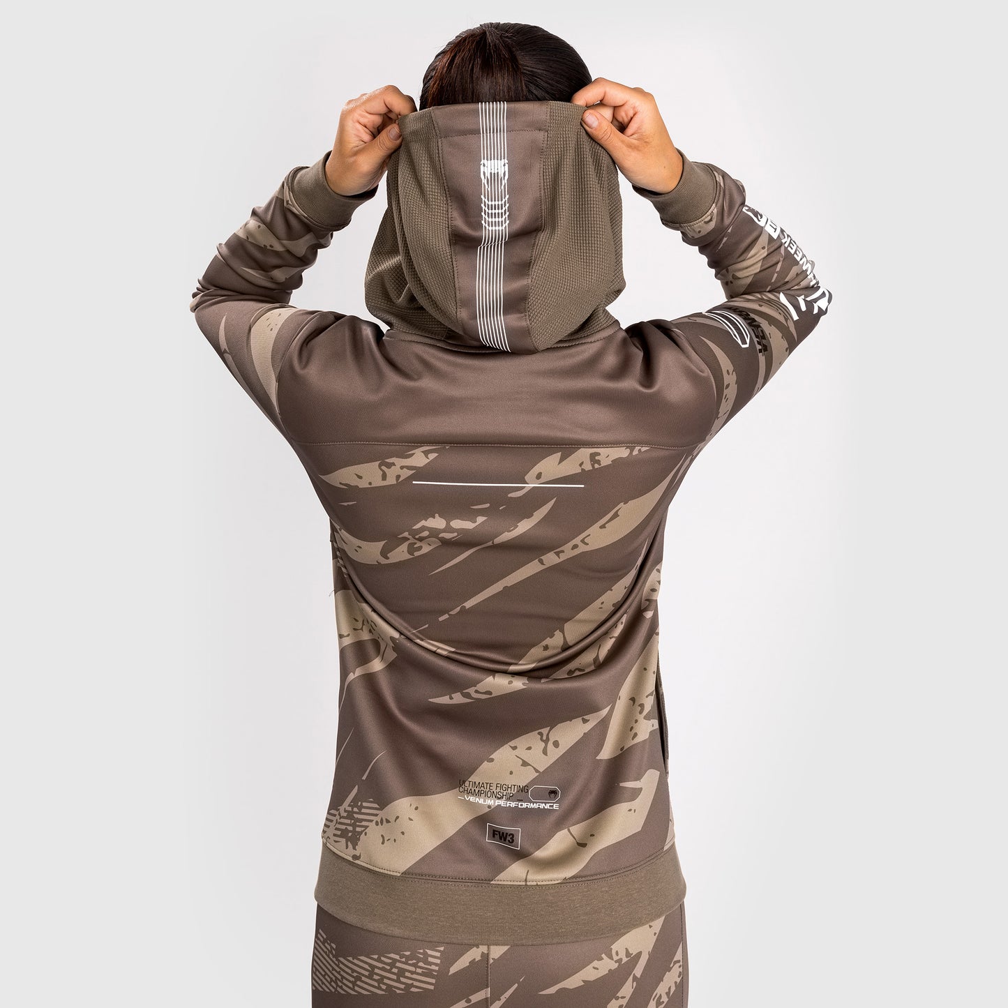 Женская Толстовка На Молнии UFC Adrenaline By Venum Fight Week Desert Camo