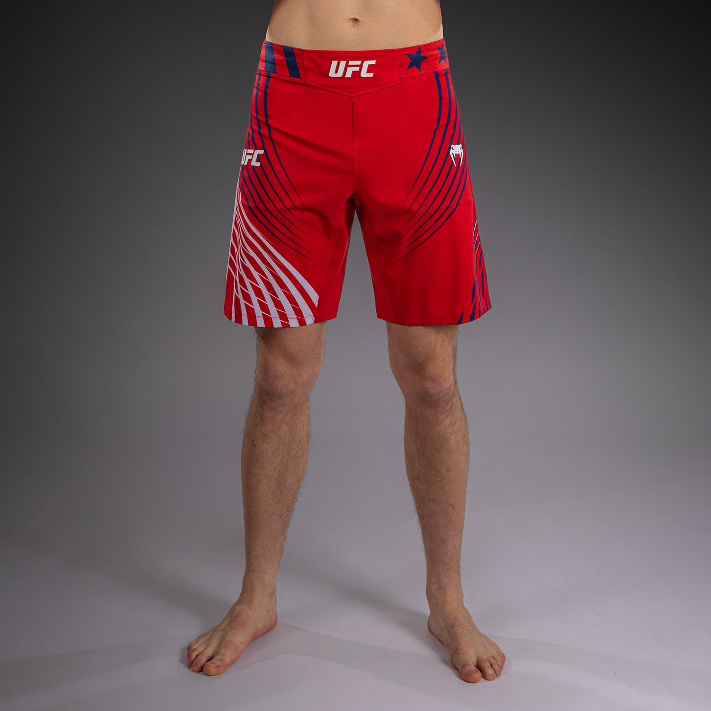 Official UFC Freedom 250 by Venum Authentic Fight Night Бойцовские шорты короткого кроя для мужчин - Красный