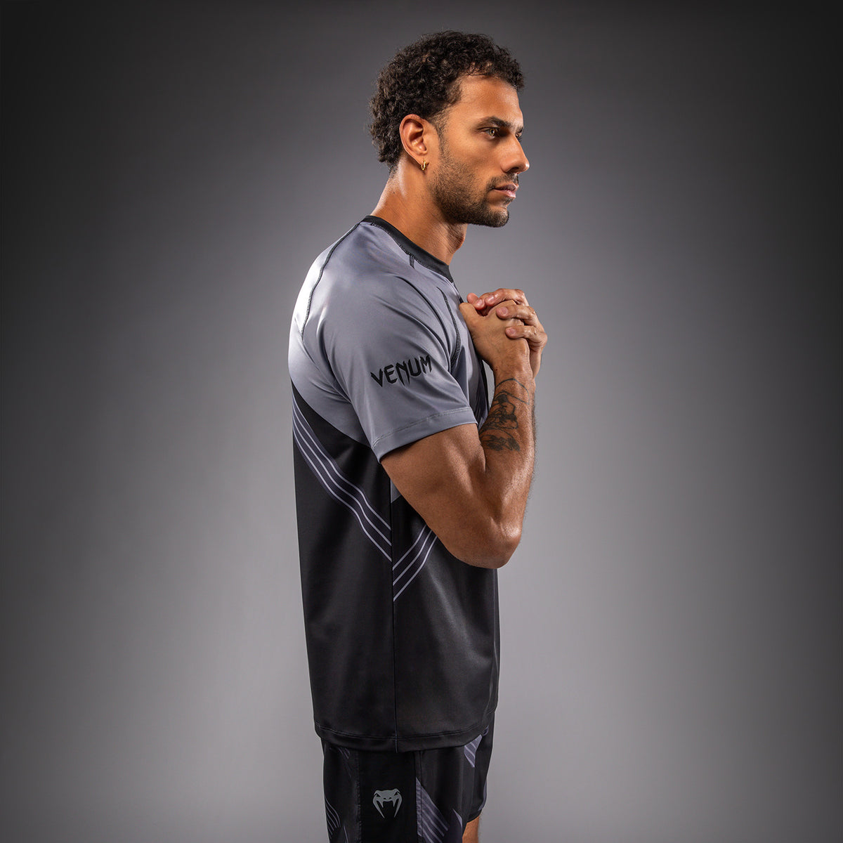 Рашгард Venum No-Gi 6.0 Dry Tech - Чёрный/Серый