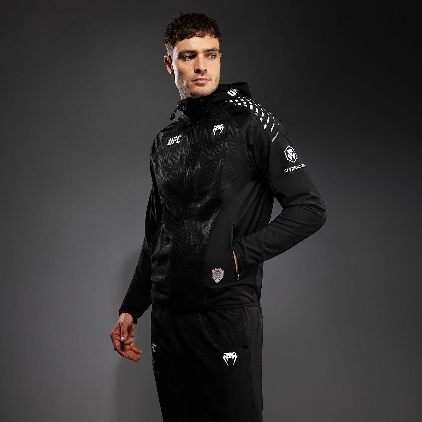 UFC Zenith by Venum Authentic Fight Night Толстовка Walkout Мужская - Чёрный