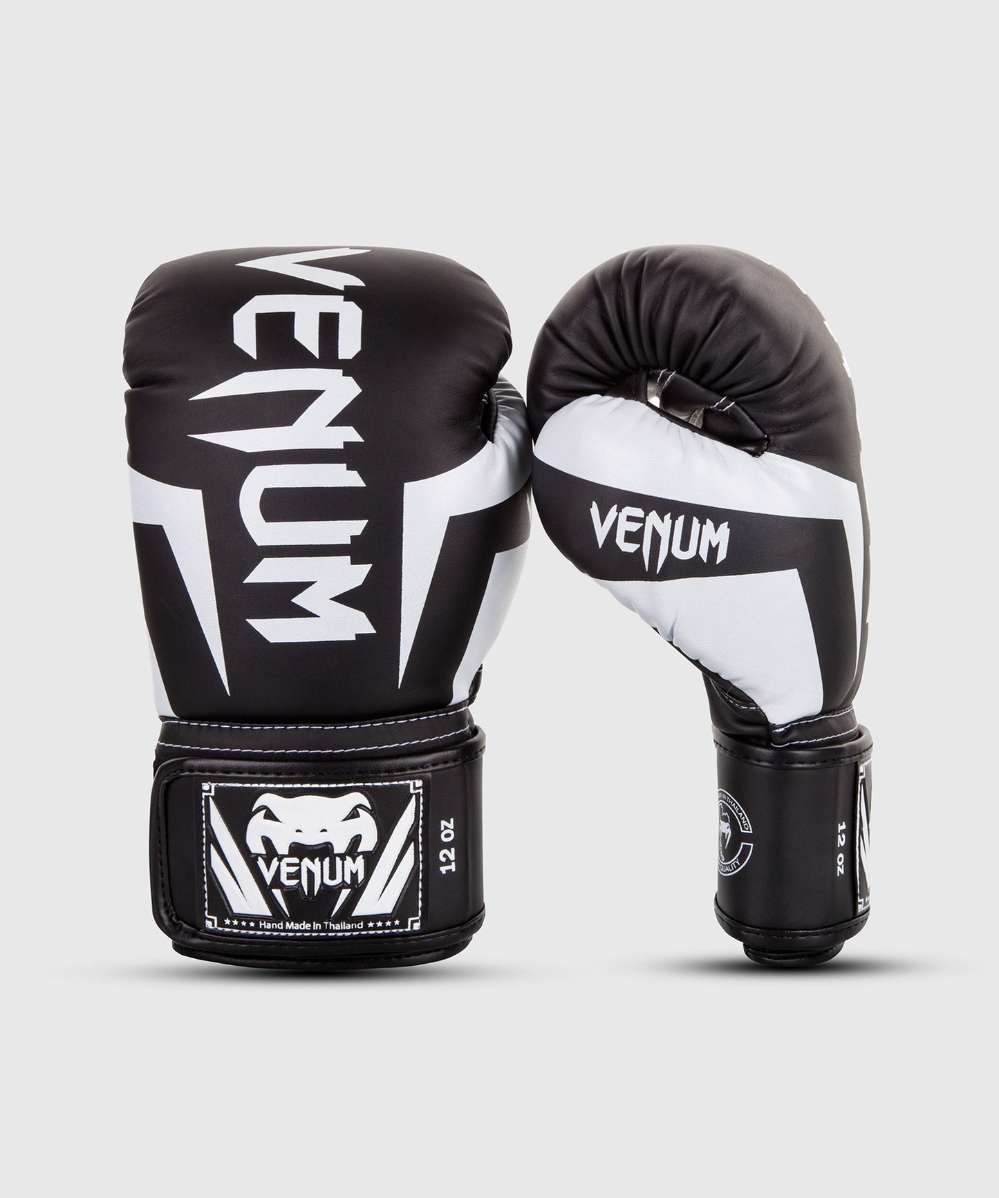 Боксерские перчатки Venum Elite - черные/белые