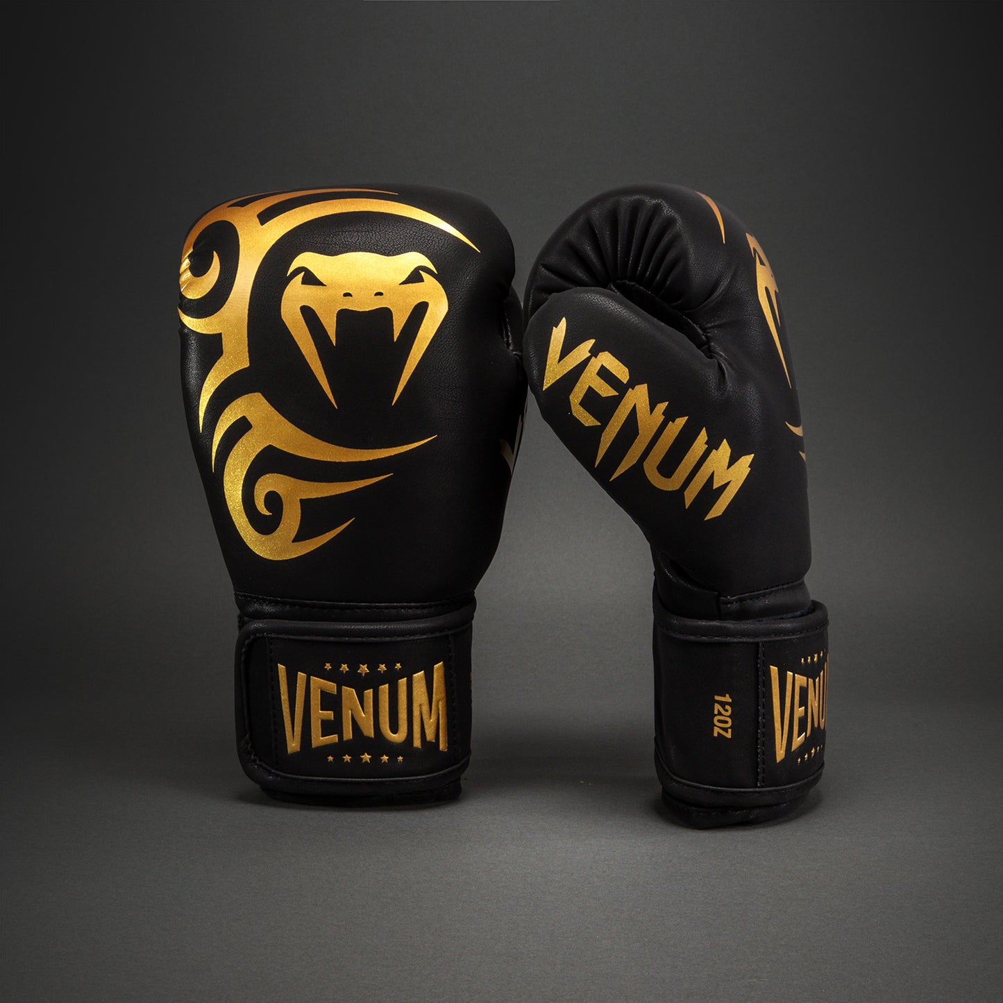 Боксерские перчатки Venum Mike Tyson Replica – Чёрный/Золотой